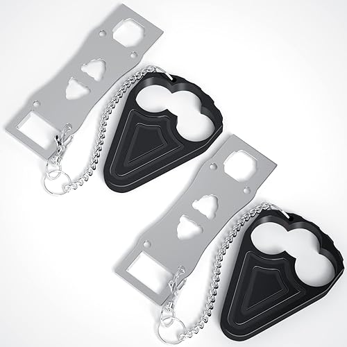 2 Pack Portable Door Lock for Hotel Door Safety- Metal Hotel Door Locks for Travelers Security-Travel Door Lock Latches & Bolts for Additional