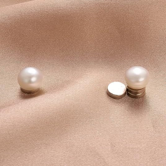 Magnetic Pearl Earrings for Women Freshwater Pearl Clip Earrings Silver Magnet Fake Earrings for Non Pierced Ears 6mm 8mm3