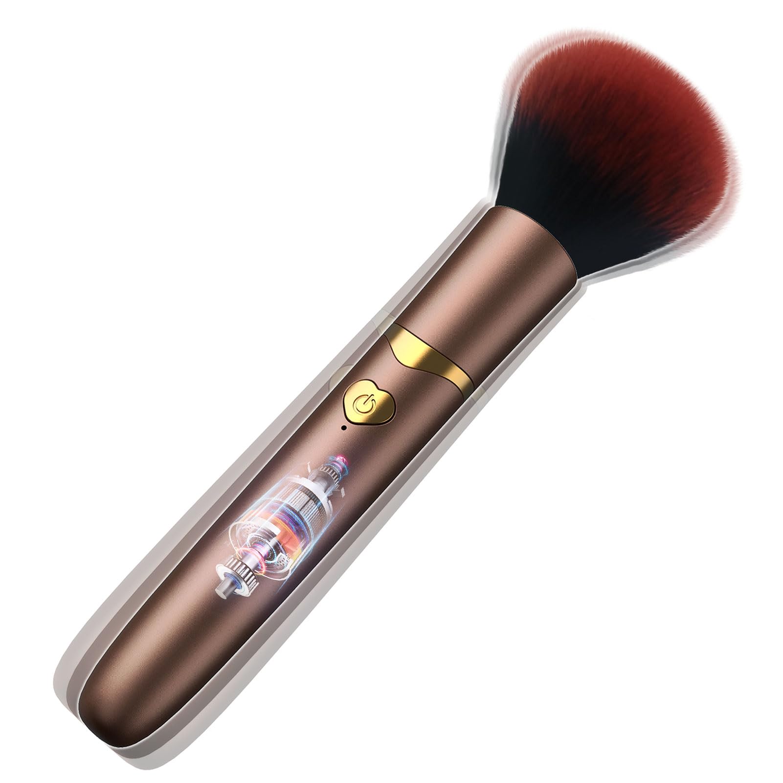 Vibratore Mini Brush Makeup Erotico Tease Vibratoreper donna piccolo, mini vibratore Vibratoreper Donna Professionale Toys Giocattolo Adulti per Nipple, G-Spot, Clitoride (oro)
