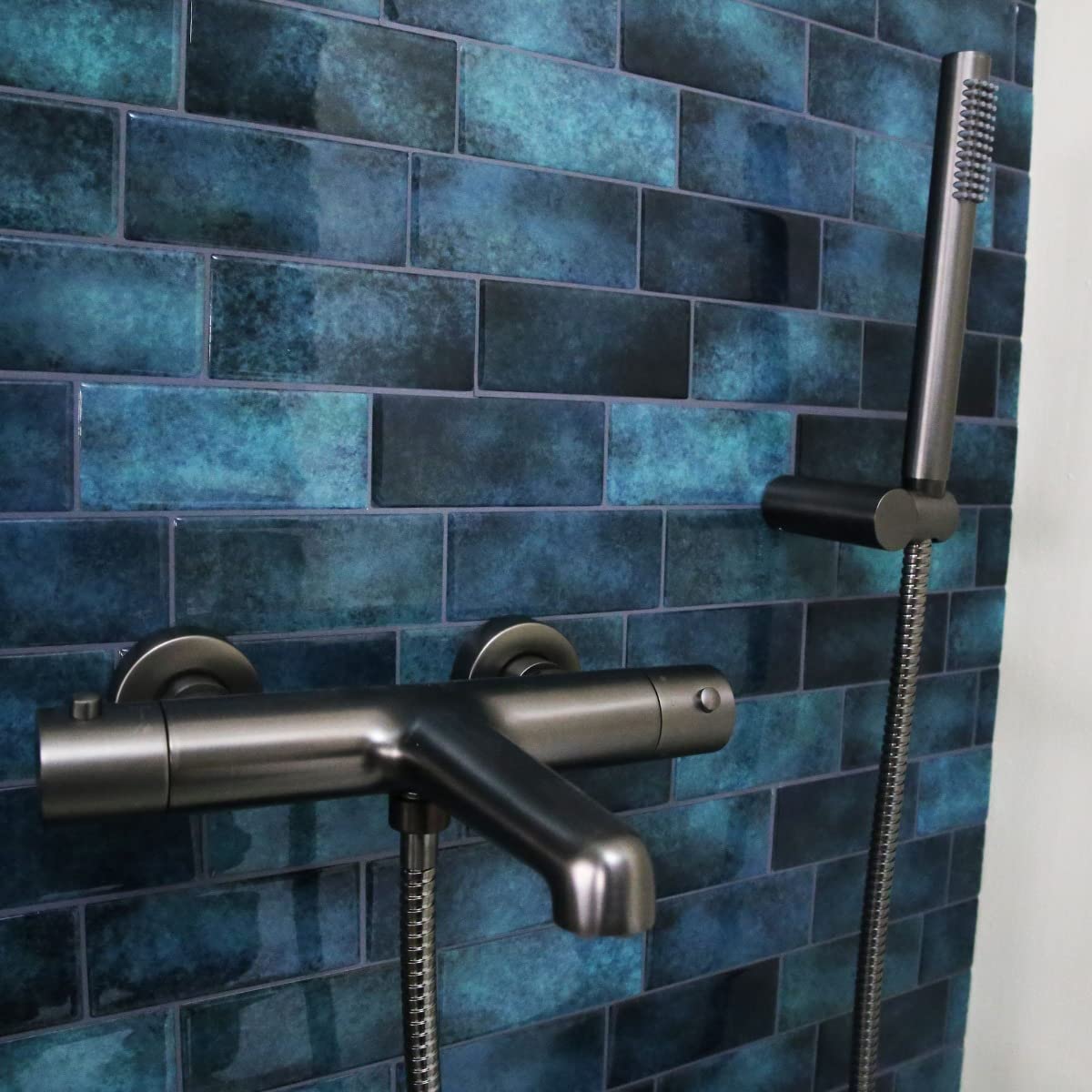 Essebagno 9024068 Luisa uchwyt prysznicowy kombinowany metalowy pistolet prysznicowy 3 szt