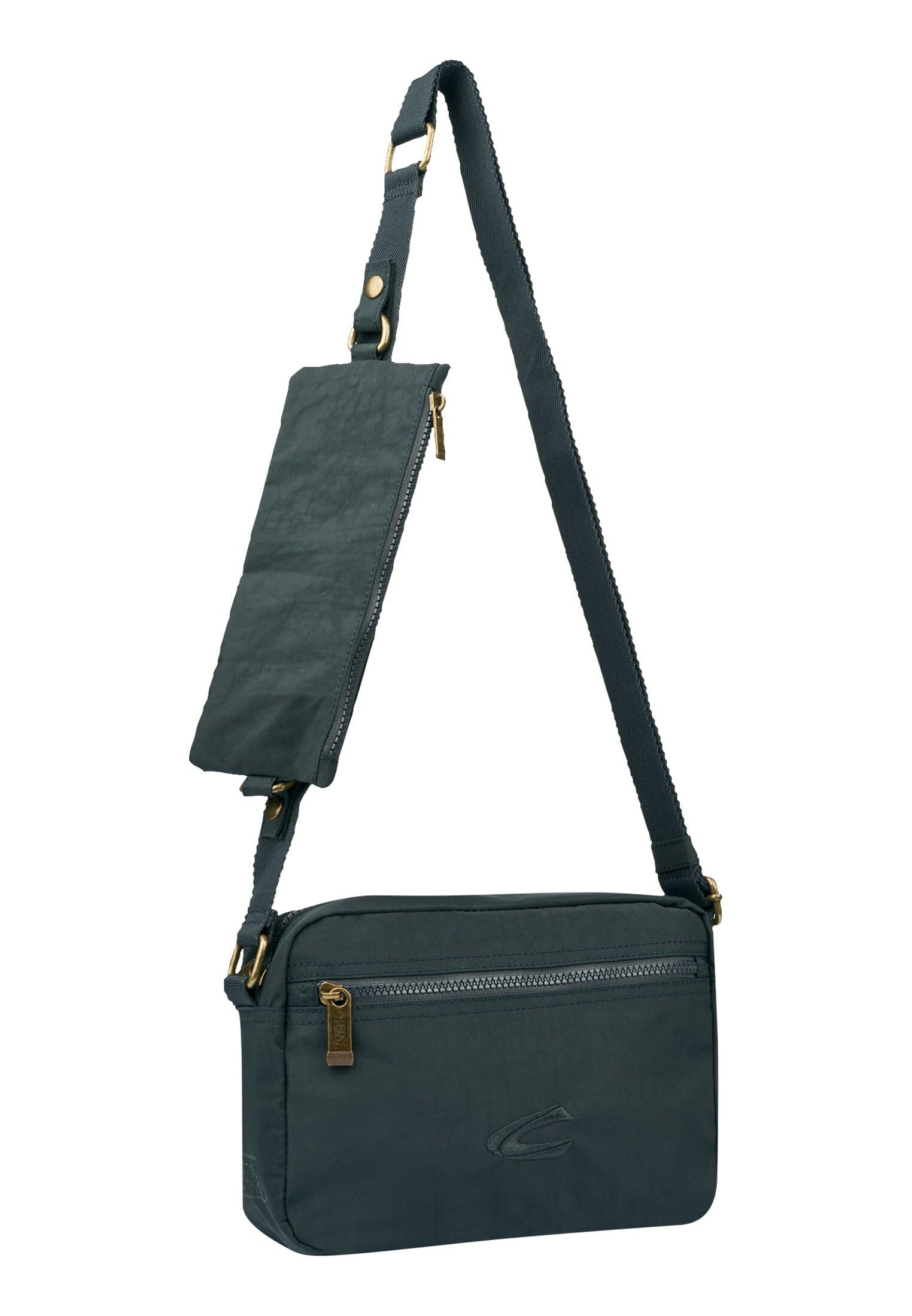 camel active Men's Journey 004586 Shoulder Bag, dark blue, M