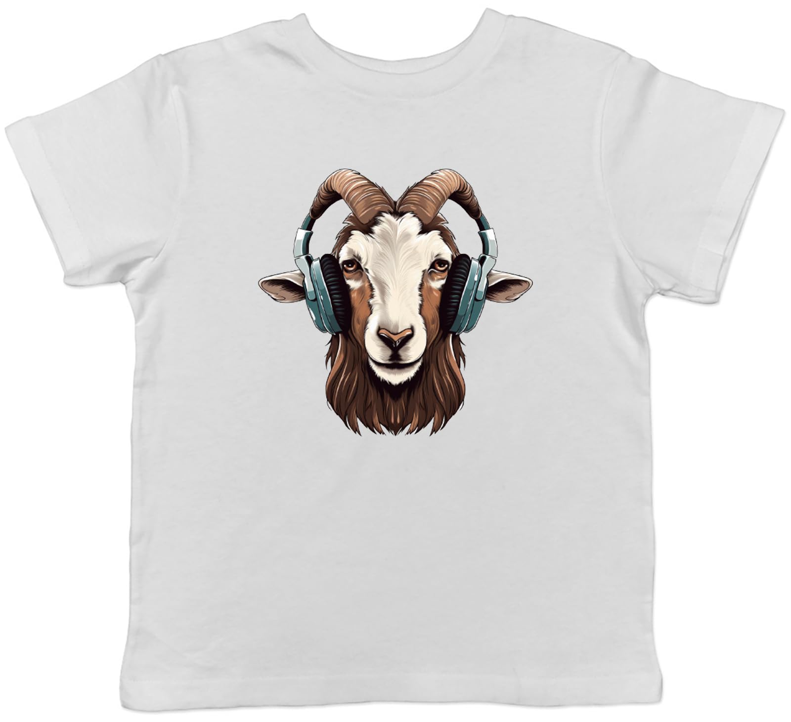 ShopagiftGoat DJ Kids T-Shirt Headphones Techno Rock Punk Rap Music Childrens Tee Gift