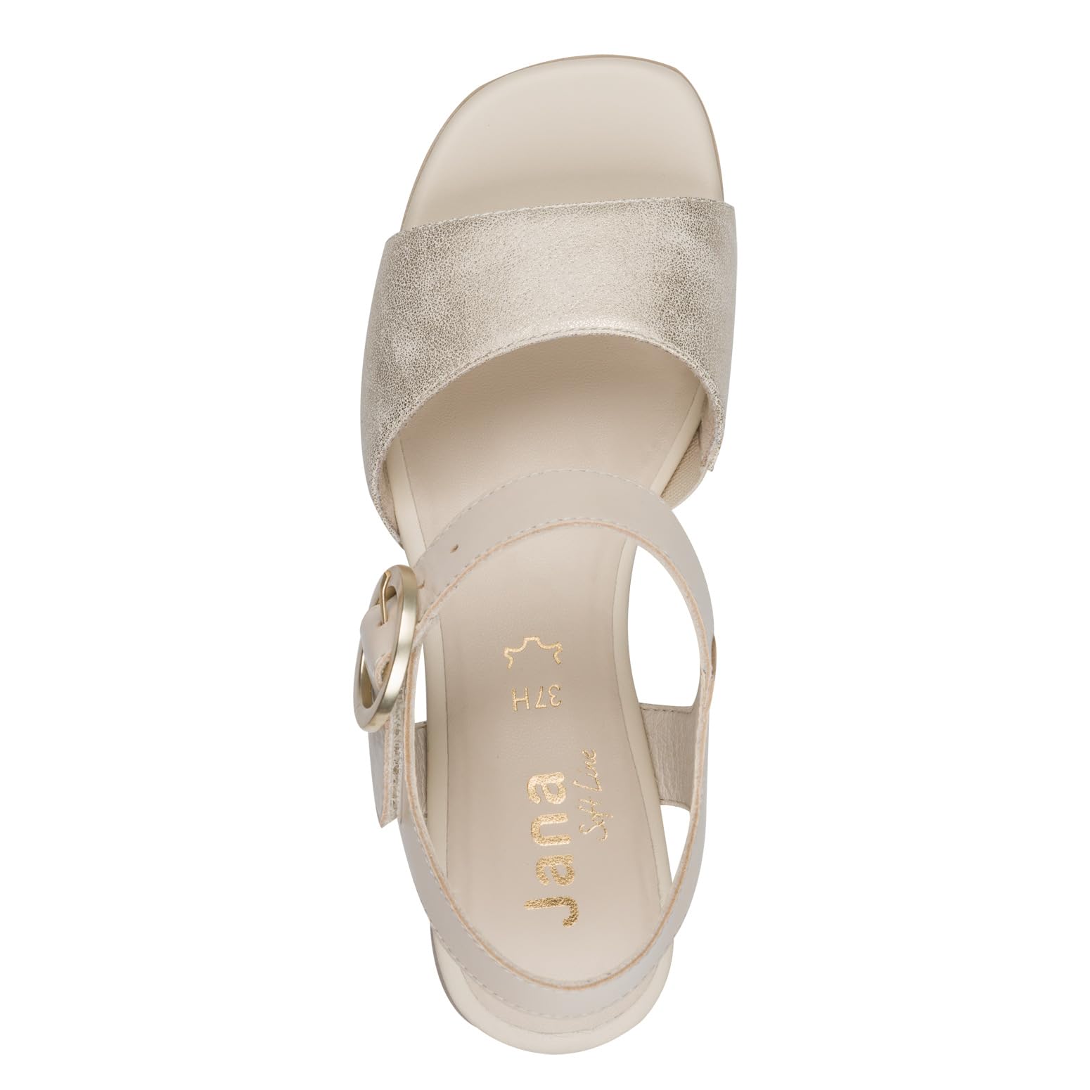 Jana Jana Softline Leather Sandal Heel 8-28705-46 Sandalia con talónMujer