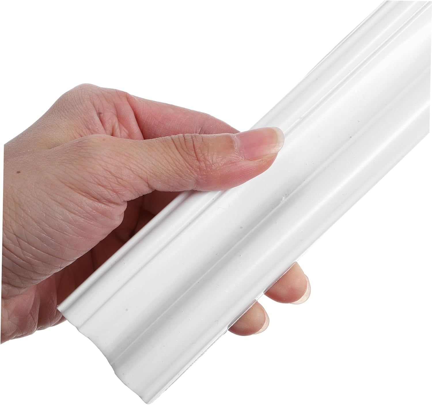 Vaguelly Self-Adhesive Siding and Stick Wall Paneling 2m Trim for Kitchen Backsplash White