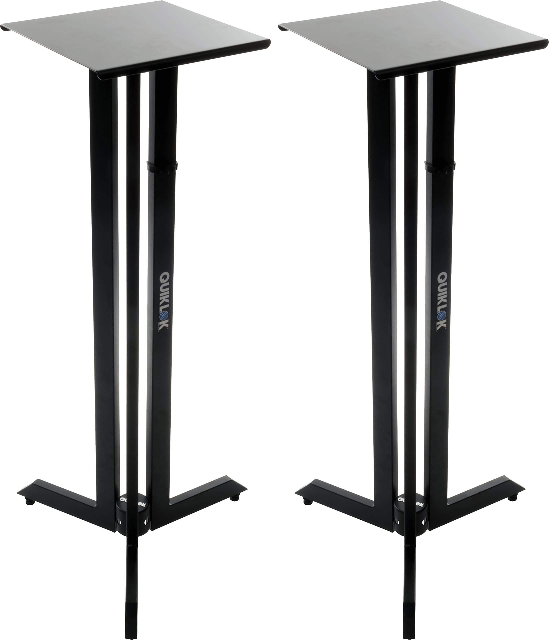 QUIK LOK - BS/542 PAAR MONITORSTÄNDER, Paar Monitorständer für Studio, Höhe 106 cm, Farbe Schwarz