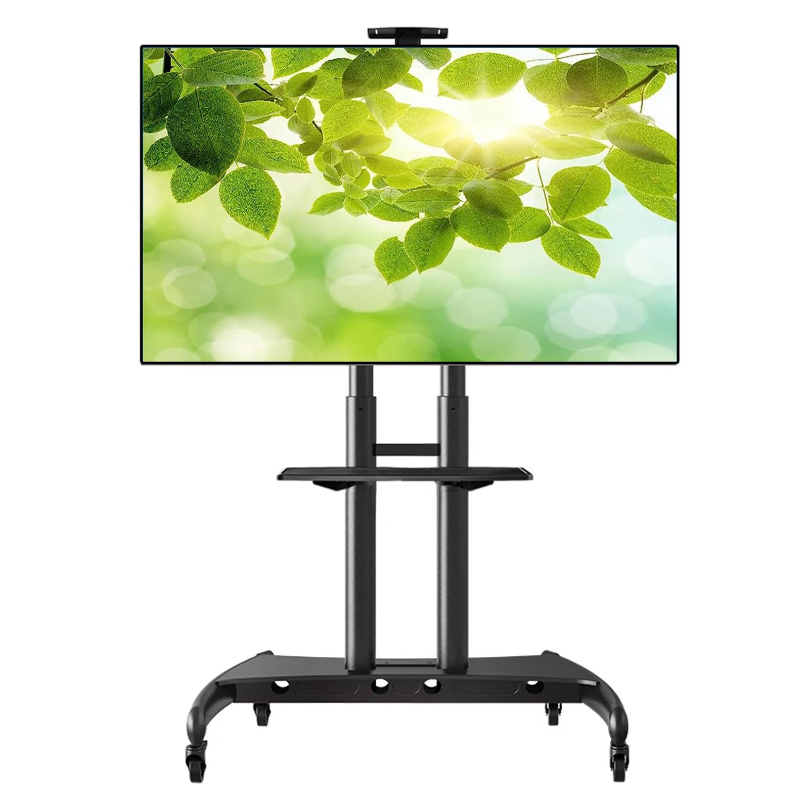 OLSKFUH Rolling/Mobile Tv Cart With Wheels Moving Tv Stand For 32-70 Inch Lcd Led Tv Floor Stand With Bracket Holds Up To 99 Lbs Height Adjustable Cart Max 600X400Mm,