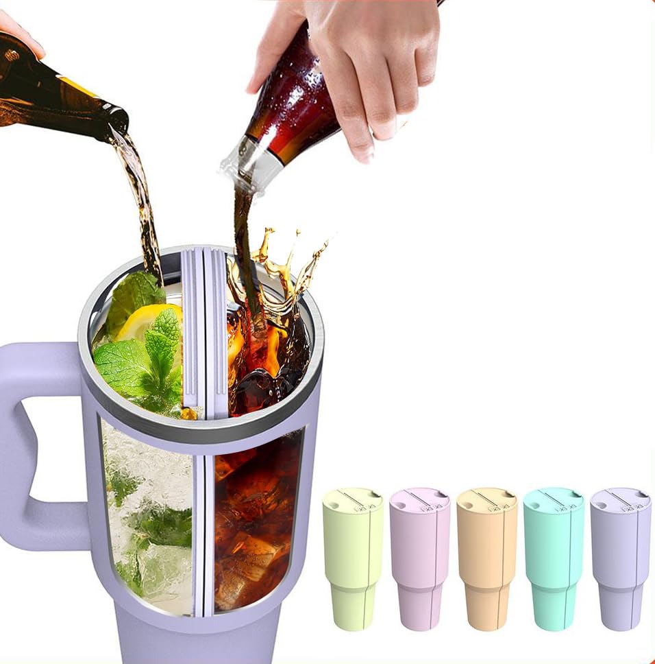 Geïsoleerde Waterfles Met Dubbelwandig Deksel En Rietje - 24 Oz Reiskoffiemok Voor Koffieliefhebbers
