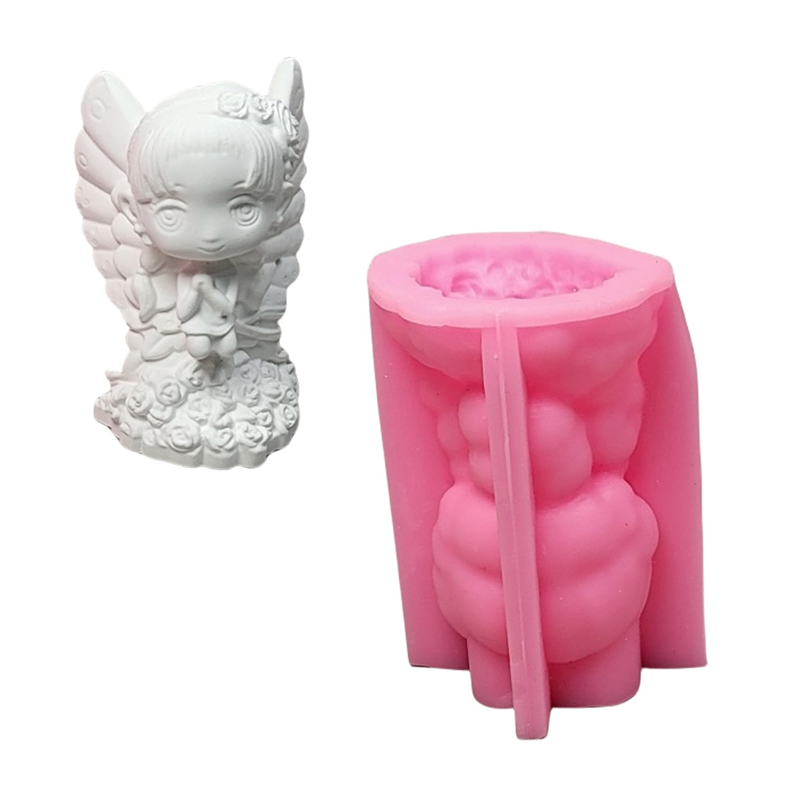 Tsophreniq Girl Molds Casting Silicone Ornament Plasters Epoxy Resin Butterfly Girl