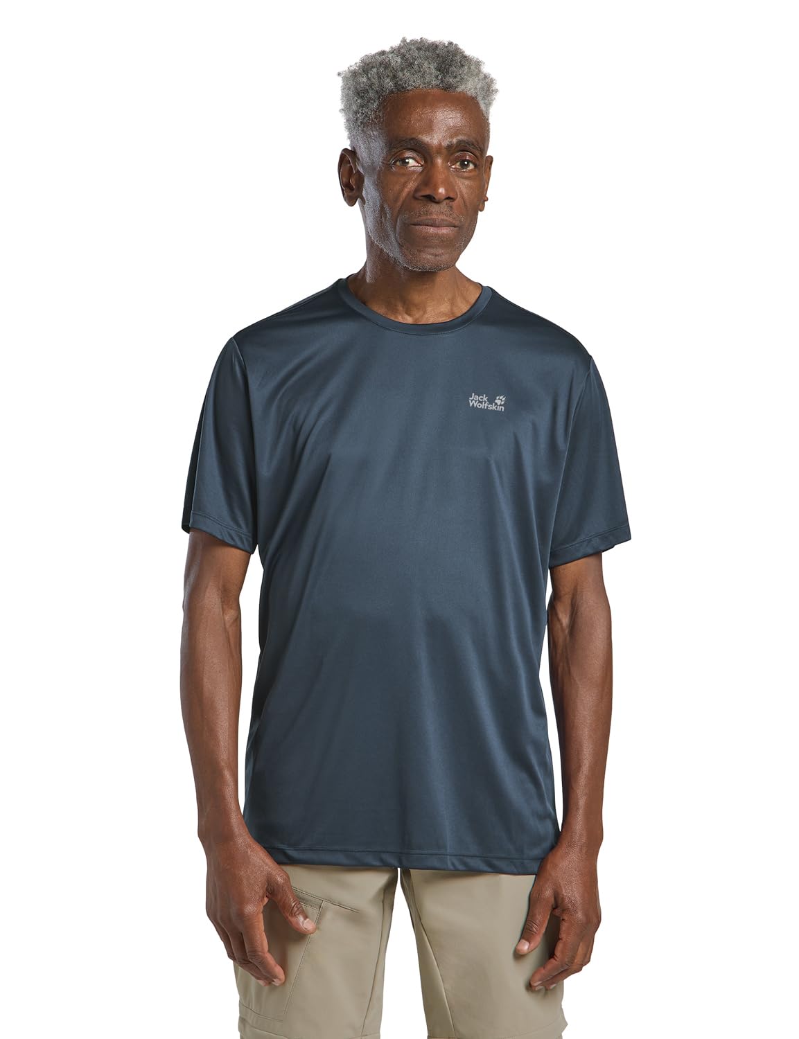 Jack Wolfskin Men's Tech Tee - Midnight Sky - Small
