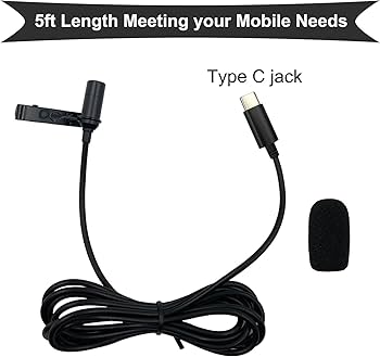 ●Mic-C Amazon.com: SPTSSWET Type C Lavalier Microphone Compatible with