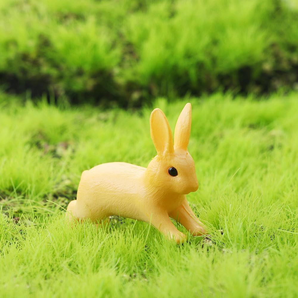Figura de conejo en miniatura, 24 unidades de conejos de Pascua, mini figuras de conejos de Pascua, decoración en miniatura, figura de conejo en miniatura, decoración de jardín, decoración para Figura de conejo en miniatura, 24 unidades de conejos de Pascua, mini figuras de conejos de Pascua, decoración en miniatura, figura de conejo en miniatura, decoración de jardín, decoración para