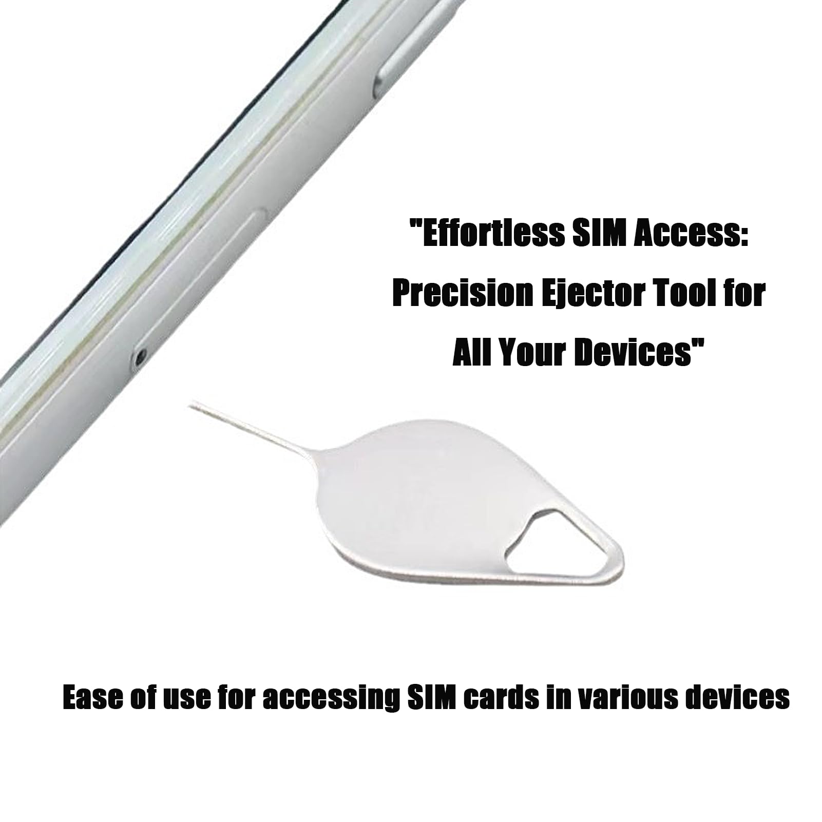 10PCS Universale In Acciaio Inox Sim Card Vassoio Pin Strumento Chiave - Foto 7