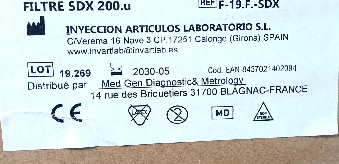 Filtr antybakteryjny do spirometru, zestaw 200 sztuk, optymalna ochrona, kompatybilny z wieloma modelami