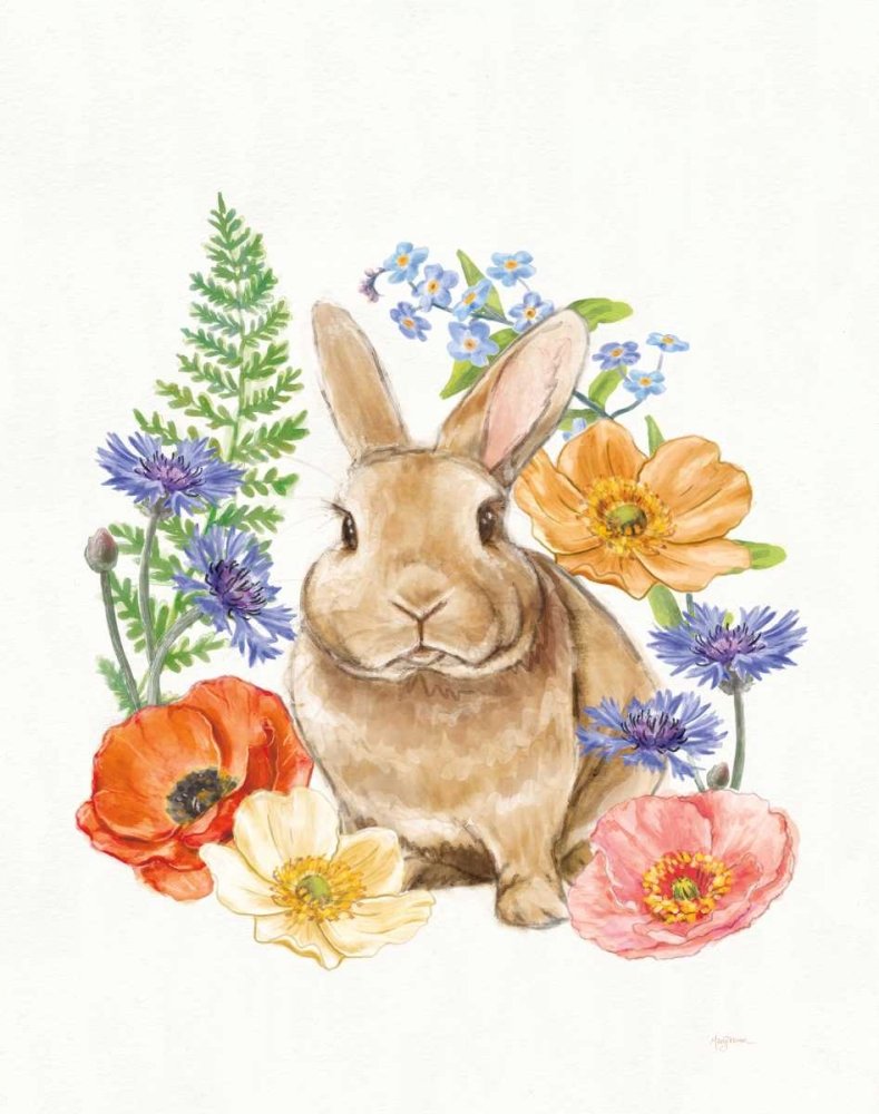 Sunny Bunny II FB Poster Print by Mary Urban (11 x 14)
