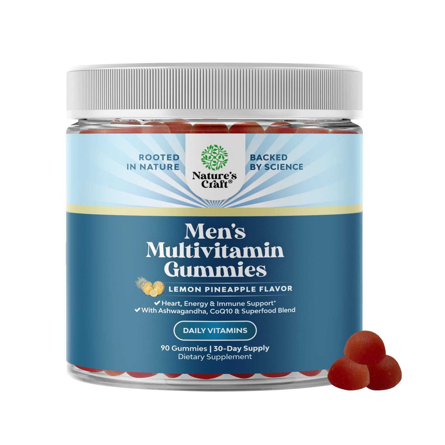 Natures Craft Men's Multivitamin Gummies with Superfood Complex