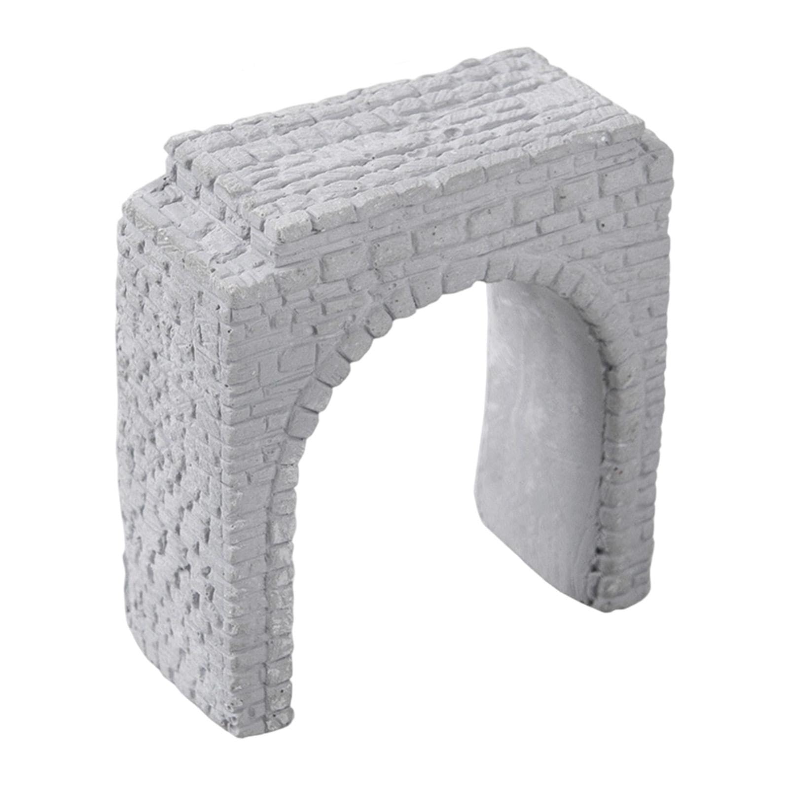 Modello di portale di tunnel ferroviario a scala N, struttura in pietra, in gesso, accessorio di simulazione in miniatura, adatto ai bambini, 5.31 x 2.42 x 6 cm