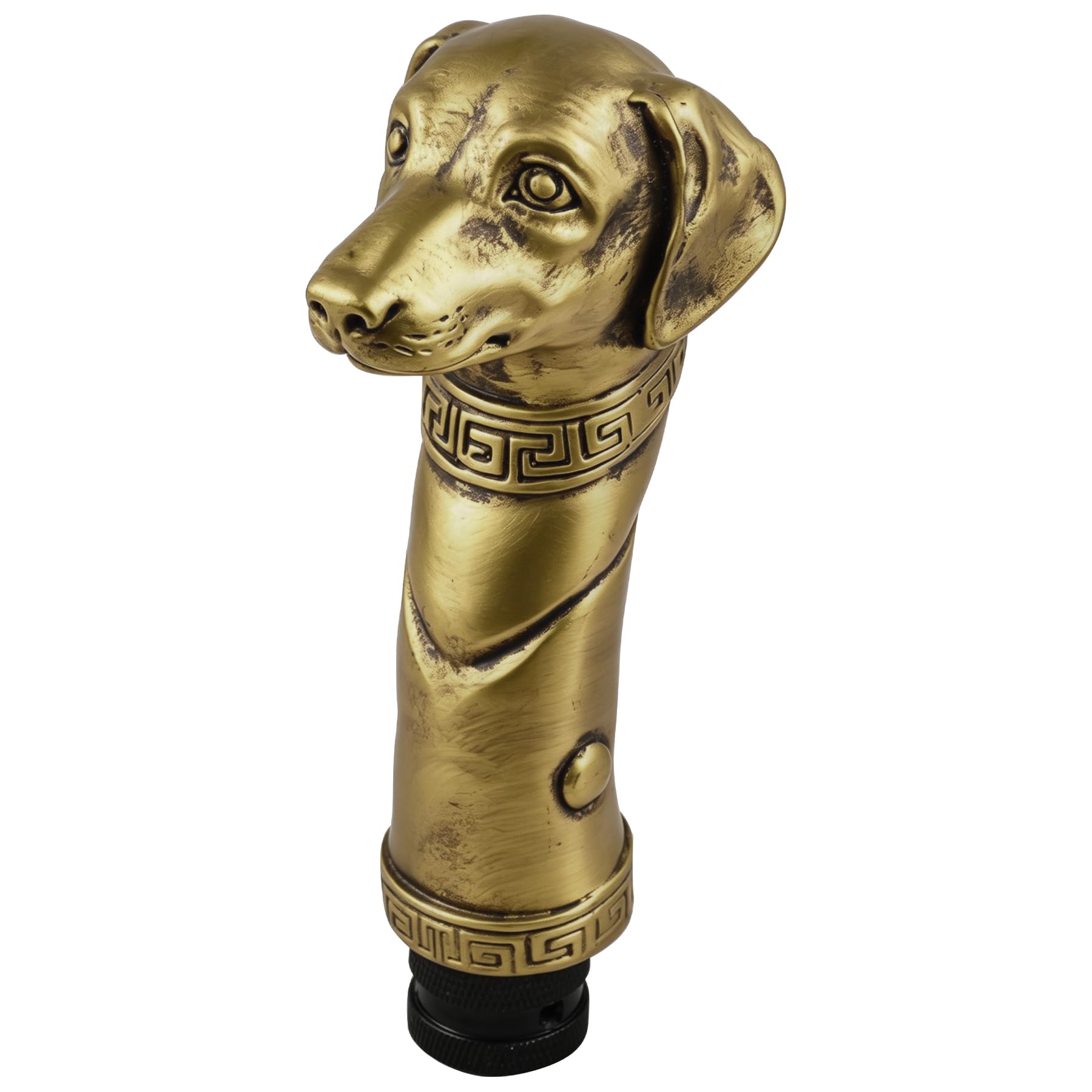 Padaodao Gold Weighted Gear Shift Knob Cute Style Shifter Grip Handle With 3 Adapters Fits For Most Automatic Manual Transmission Vehicle Suv Tractor (Gold)