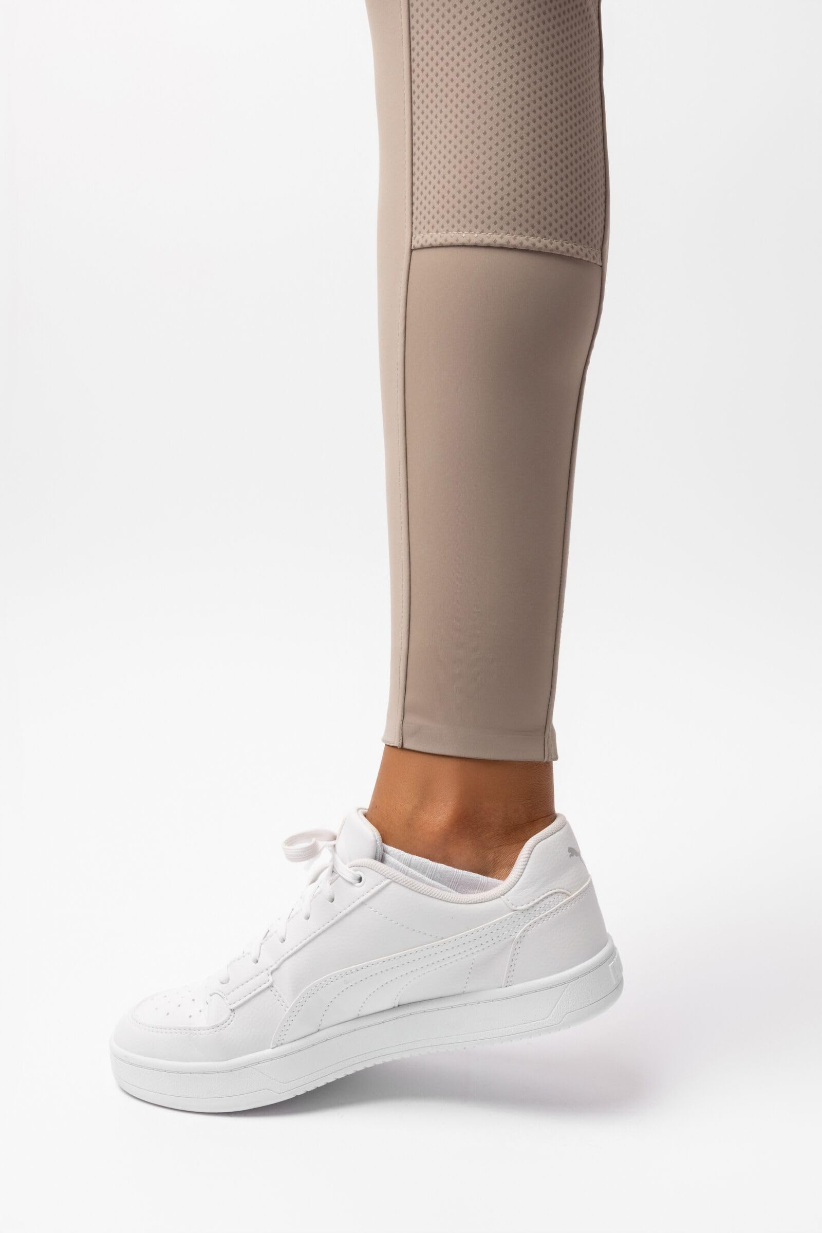 HORZE Damen Vollbesatz-Reithose Leonie – Bequeme Reithose mit Silikon-Grip, Hohem Bund & Perfekter Passform – Braun, 36