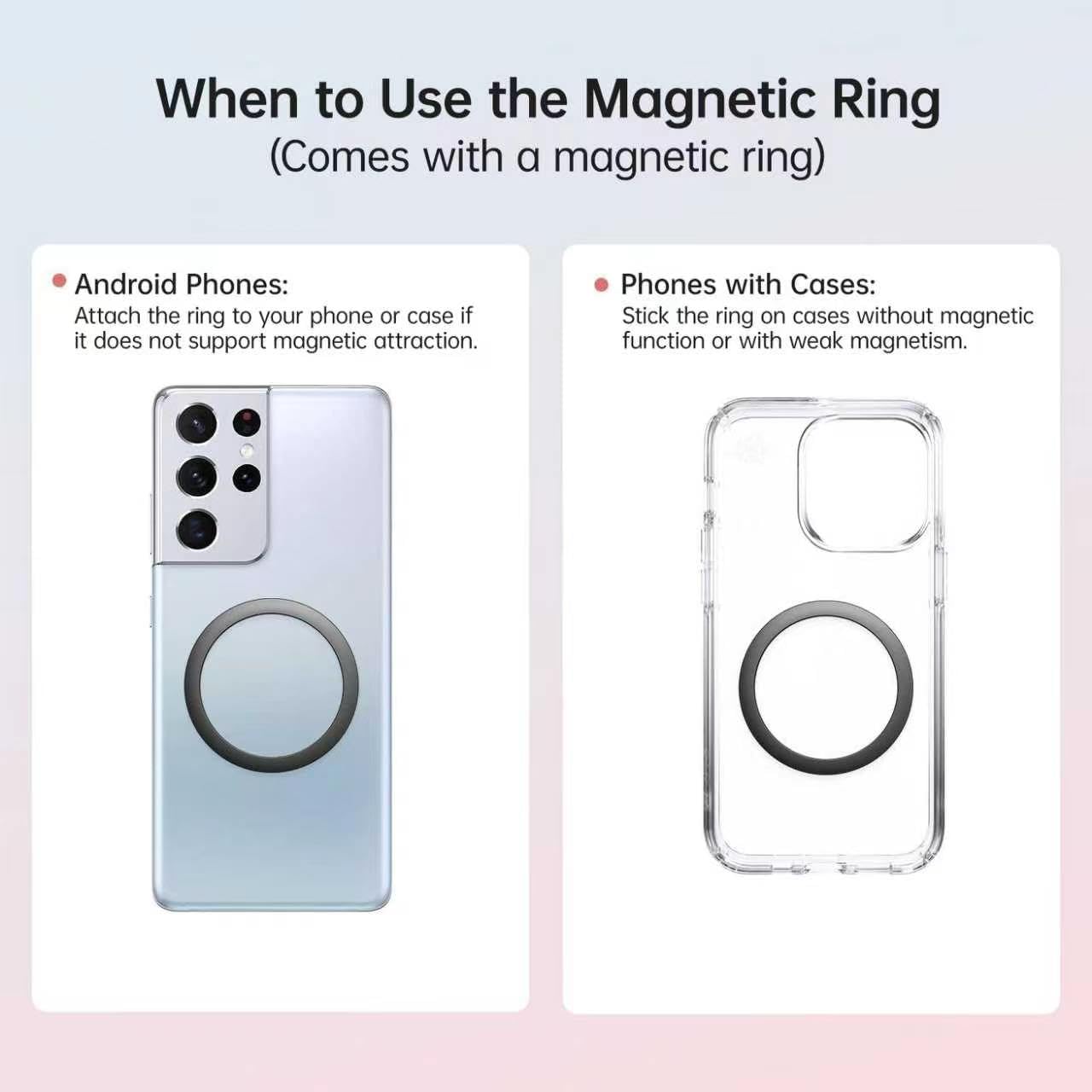magcheer 1L Borraccia Magnetica con Porta Telefono | Treppiede Con Angoli Regolabili | Senza BPA A Prova di Perdite | Borraccia Termica 24ore Freddo per Palestra Ufficio Viaggi(Nero)