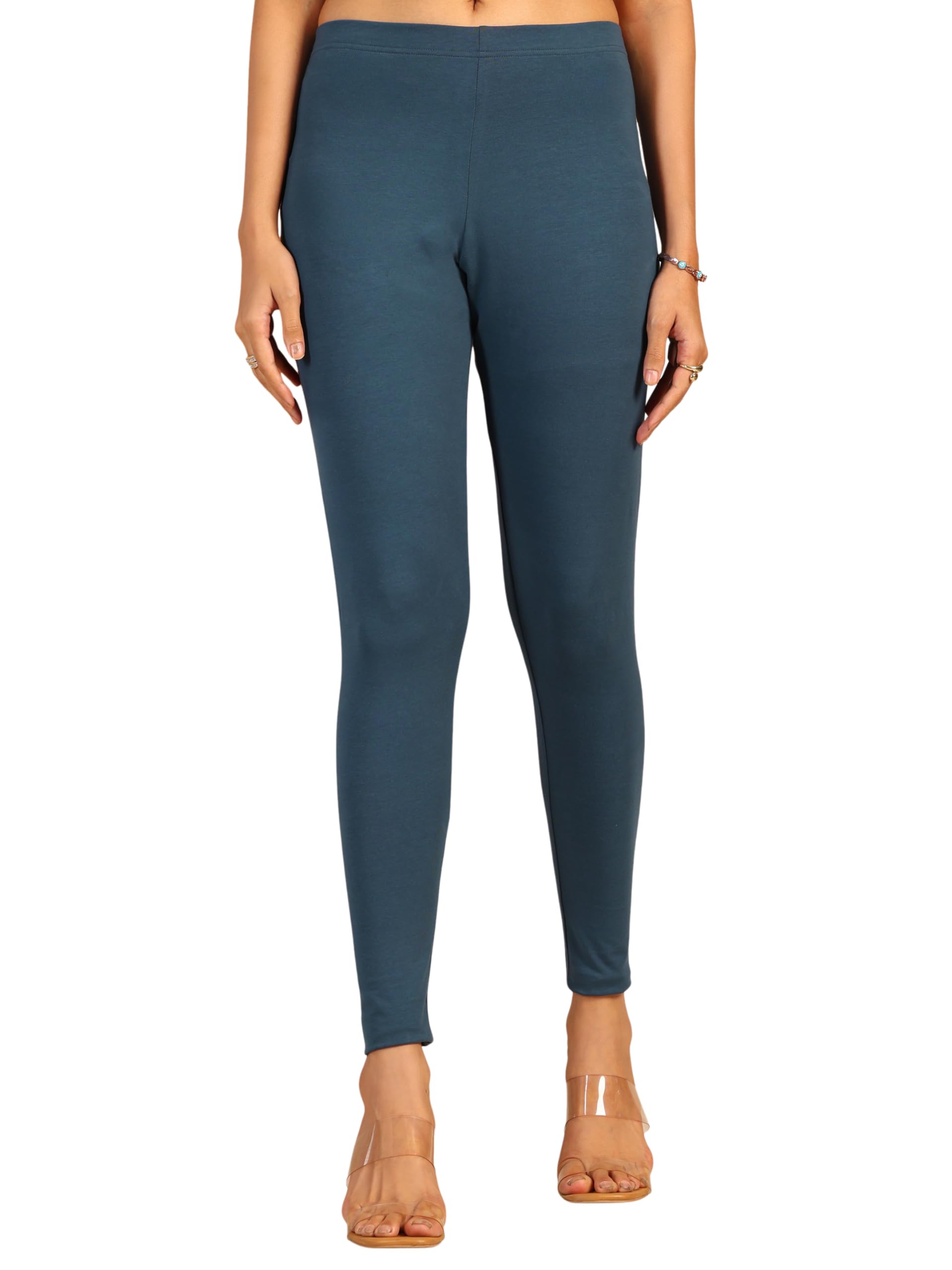 gerua by libas Solid Cotton Blend Leggings-picture-11