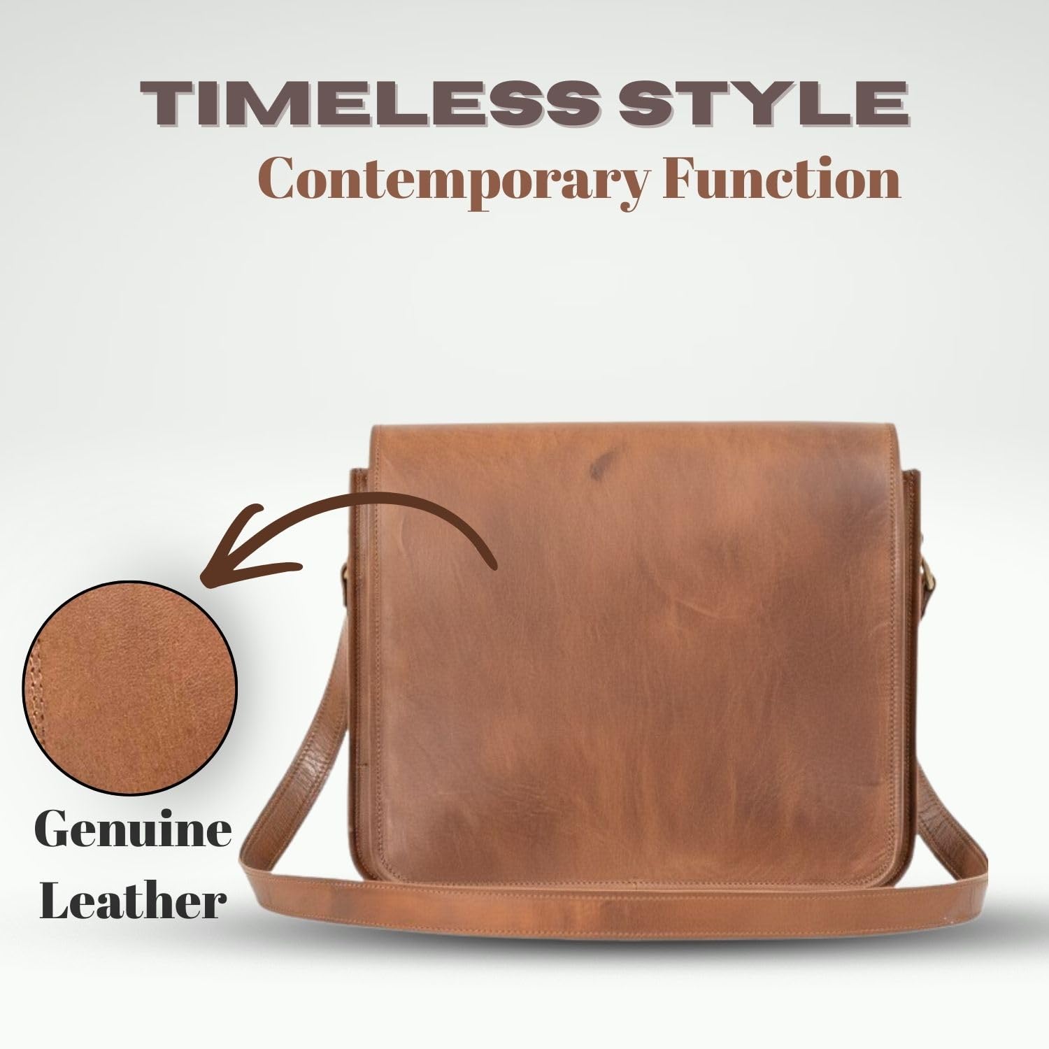 Amazon.com: Indian Hando Art 13 inch Leather Messenger bag