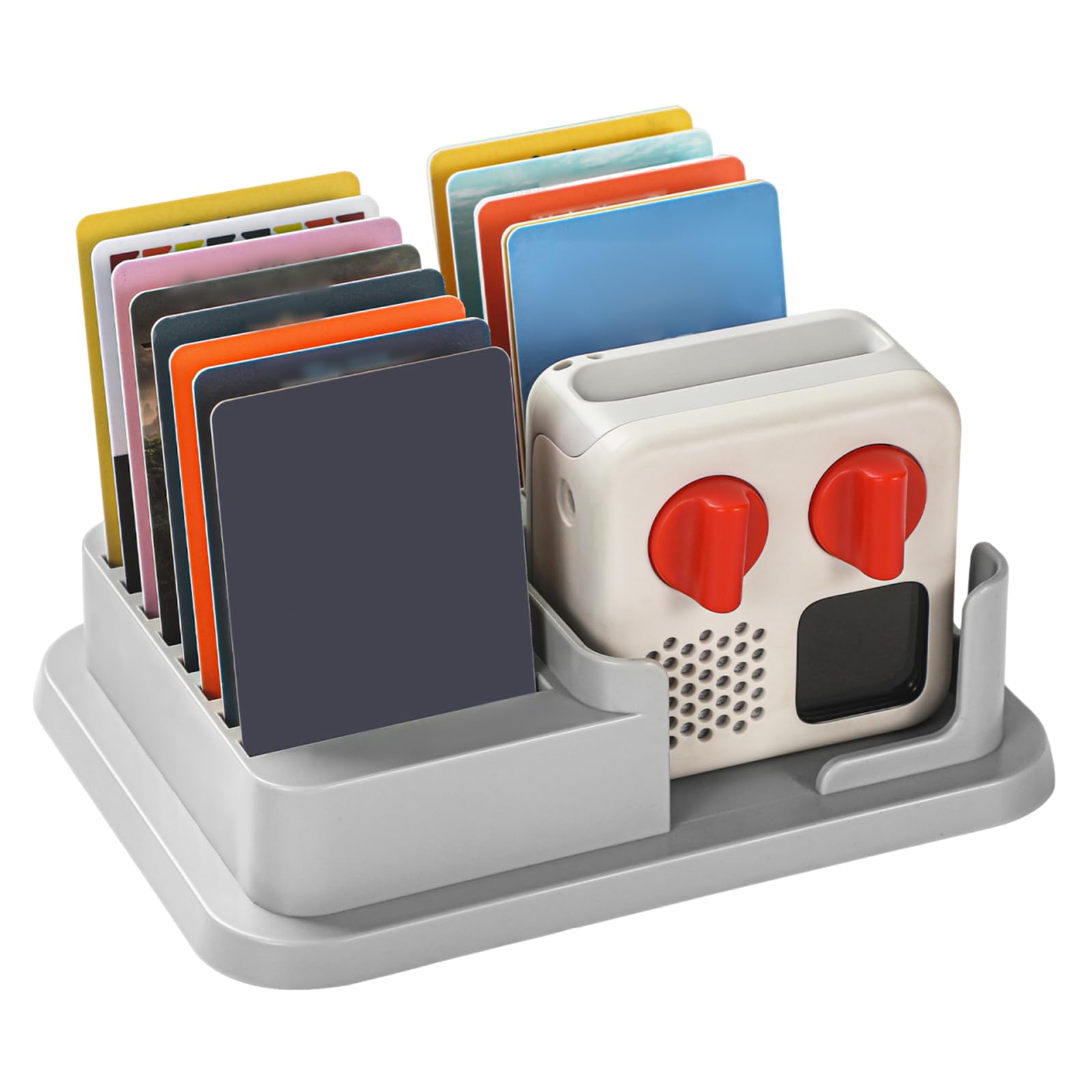 Organizer For Yoto Mini Player Card Holder | Desktop Display Holder For Audio Cards | Kids Music Cards Storage Box Accessories
