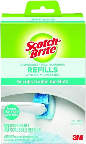 Scotch-Brite Recambios desechables para depurador de inodoro, elimina el óxido y las manchas de agua dura, 10 repuestos desechables