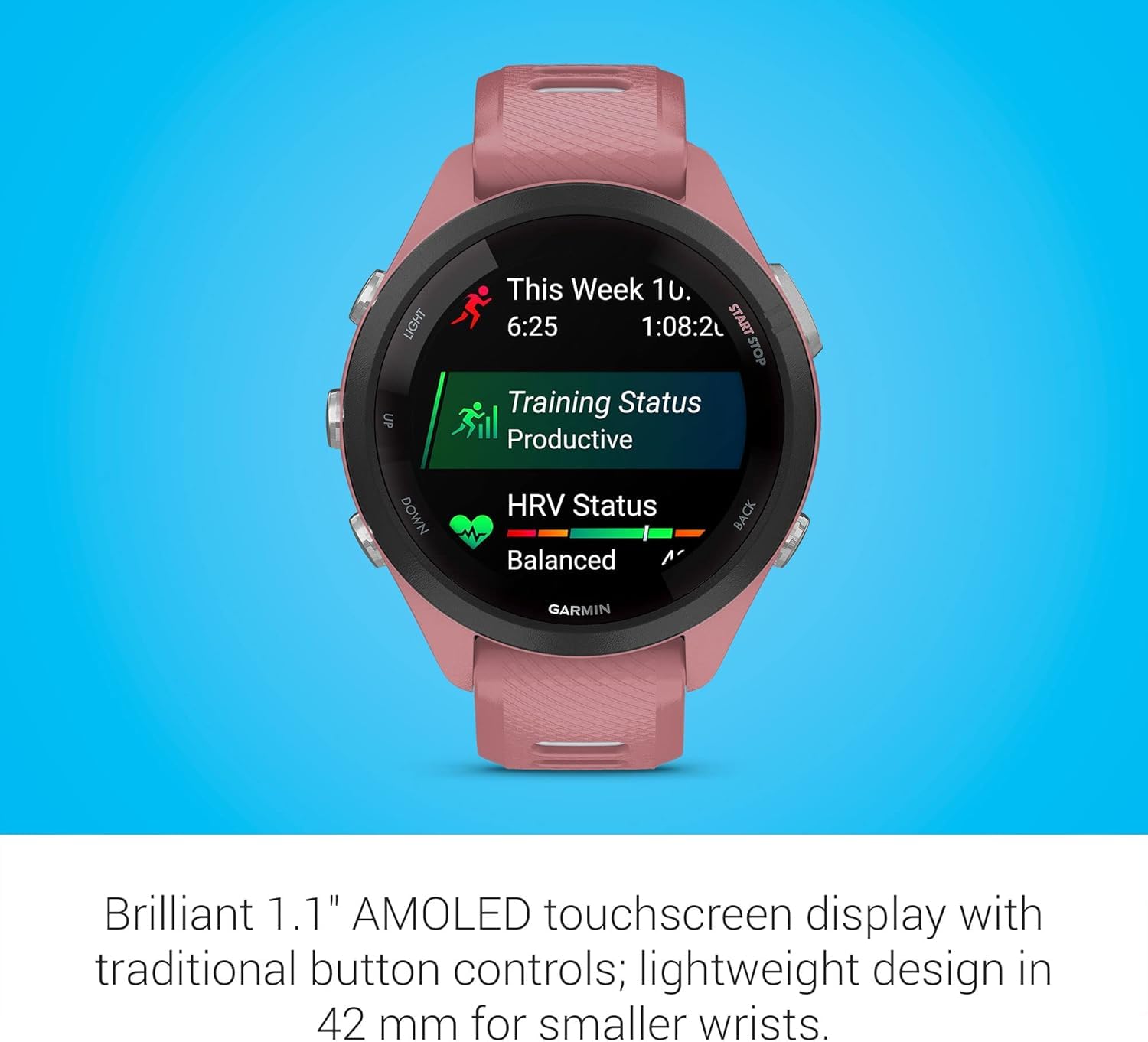 Amazon.com: Garmin Forerunner 265S Running Smartwatch, Colorful