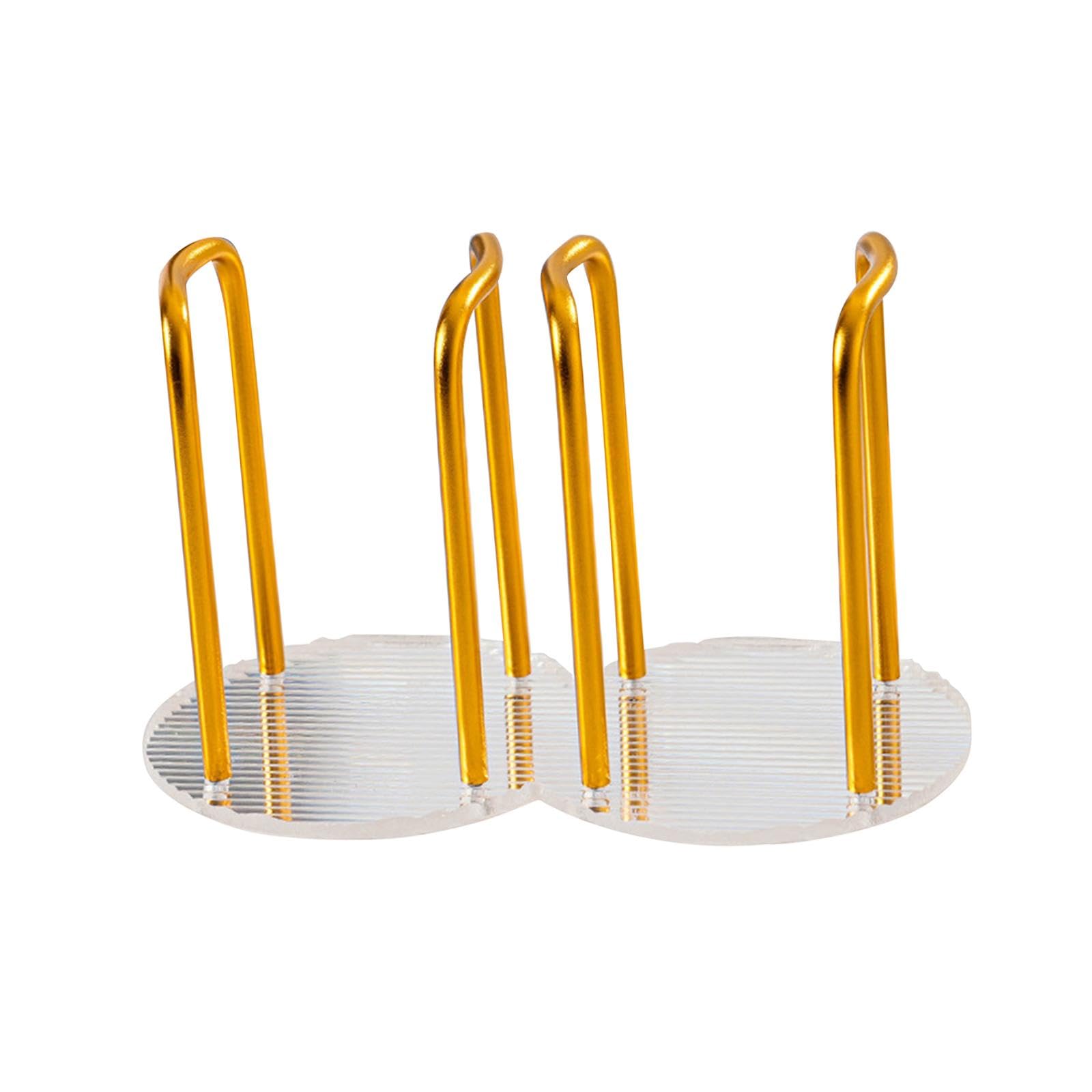 Disposable Paper Cup Holder Cup and Lid Organizer Storage Organizer Rack Paper Cup Dispenser for Breakroom Countertop Kitchen, double gold