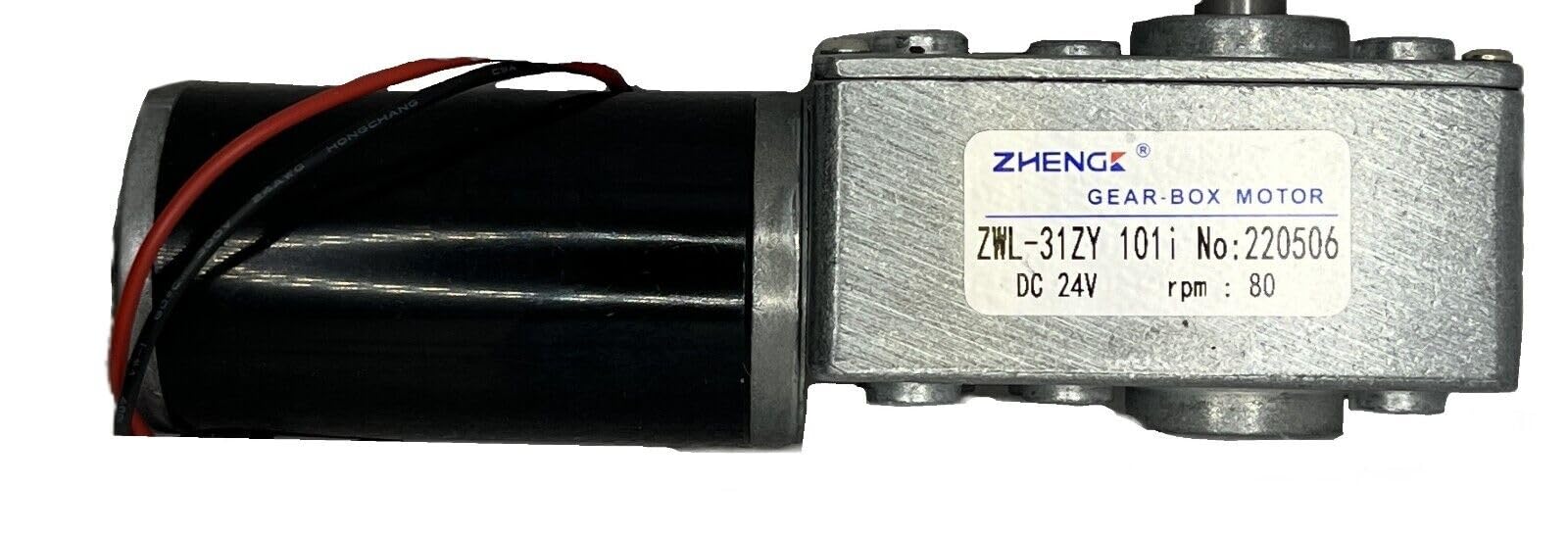 #US Gear Box Motor DC 24V High Torque Electric Power Speed Reduce Turbine Worm 80