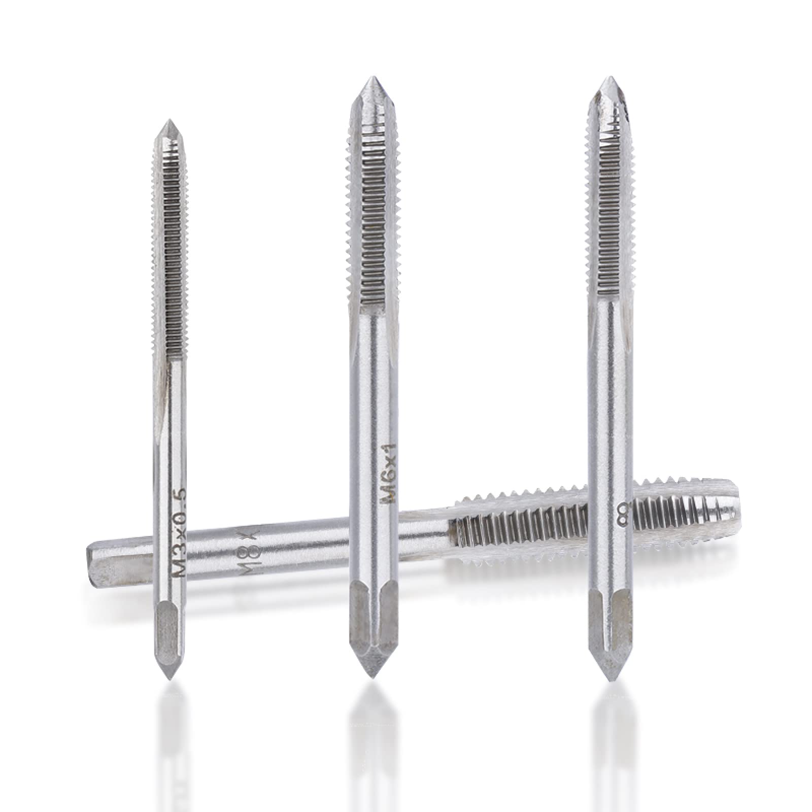 Punta da Trapano con Filettatura Destra, Maschio per Foro filettato, Maschio per Trapano con scanalatura Dritta, Maschio per Trapano, Utensili manuali, M5x0,8