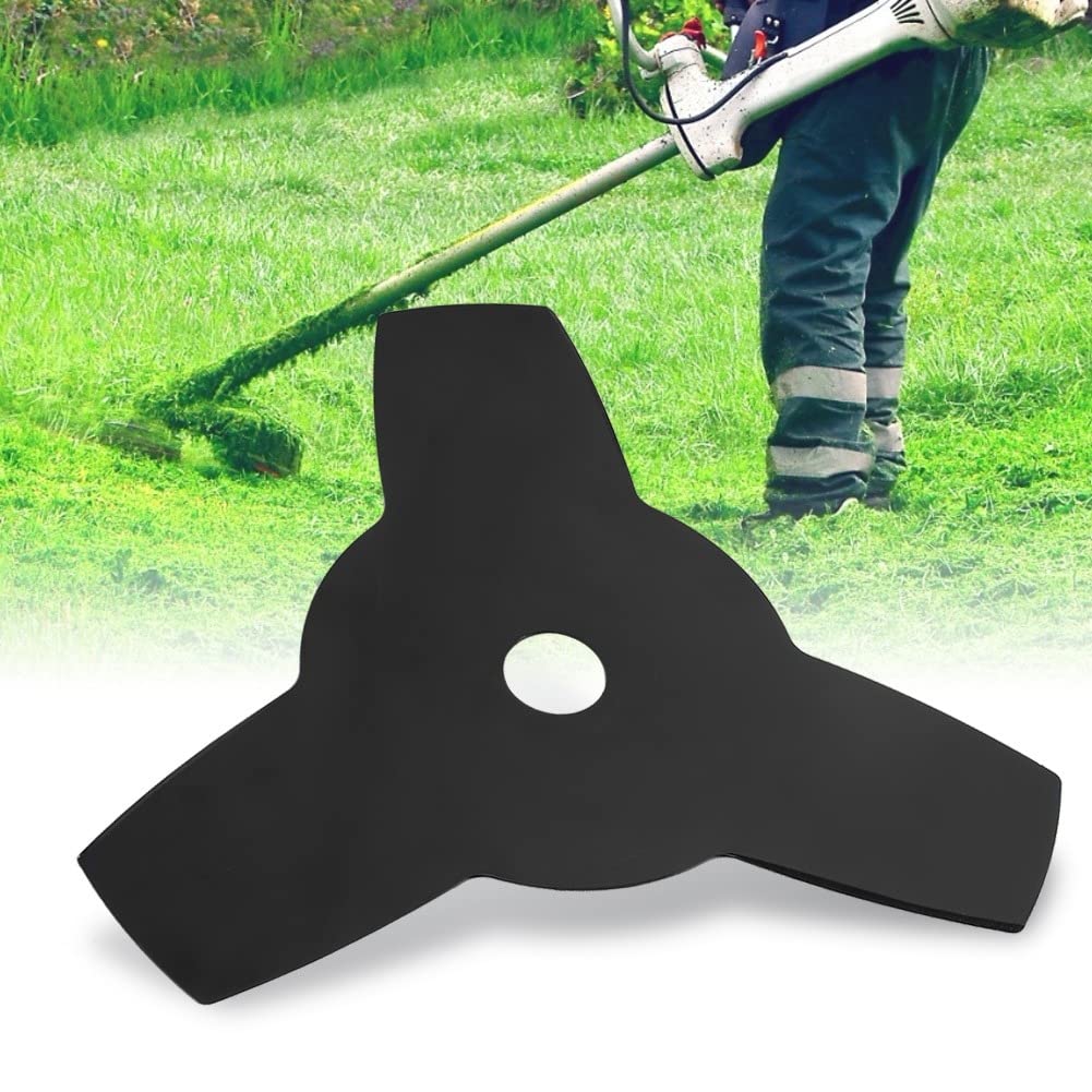 "Efficient 10" x 3 Tooth Steel Grass & Brush Cutter Trimmer Weed Eater Blade: Versatile Cutting for Precision Landscaping"