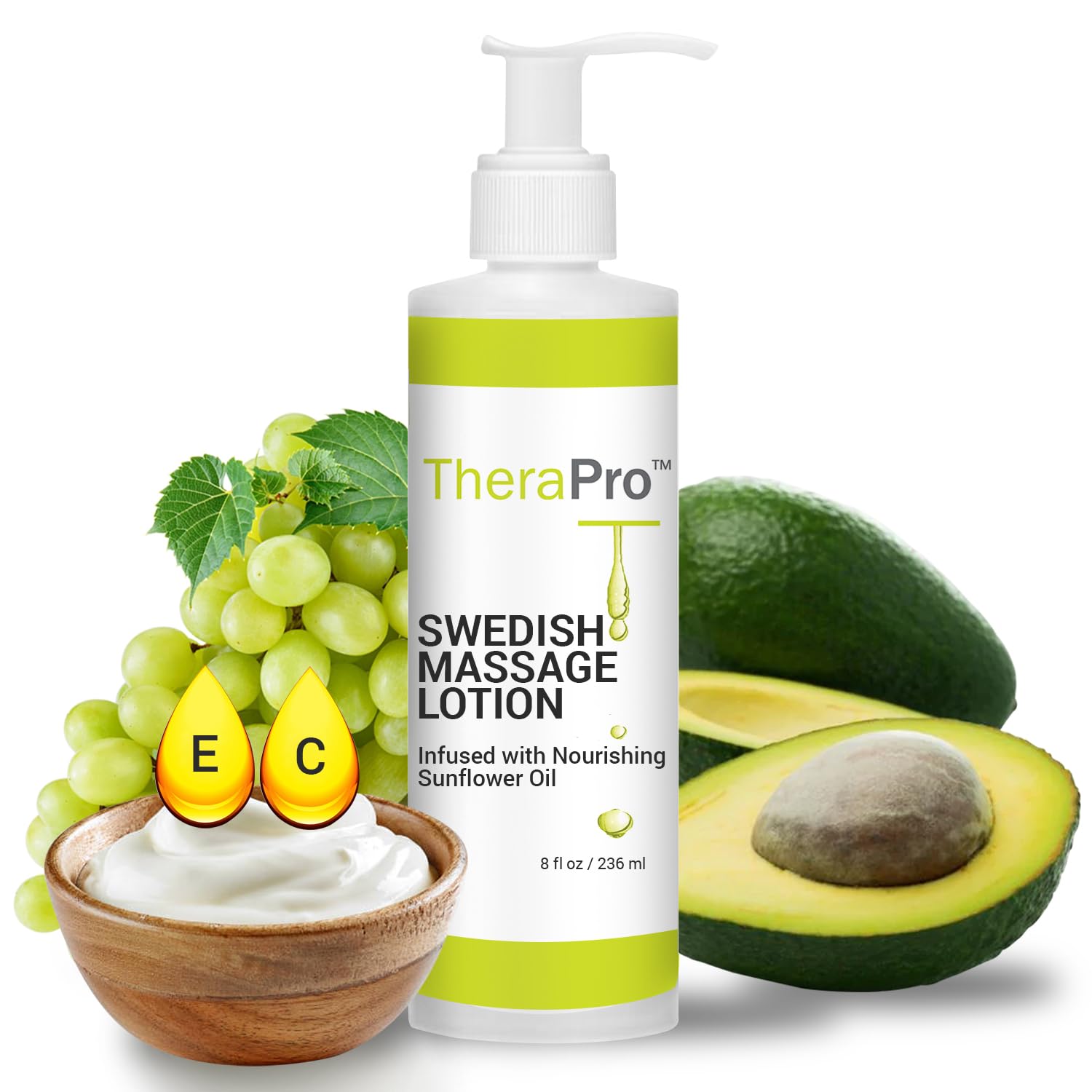 Amazon.com : Swedish Massage Lotion by TheraPro - 8 oz