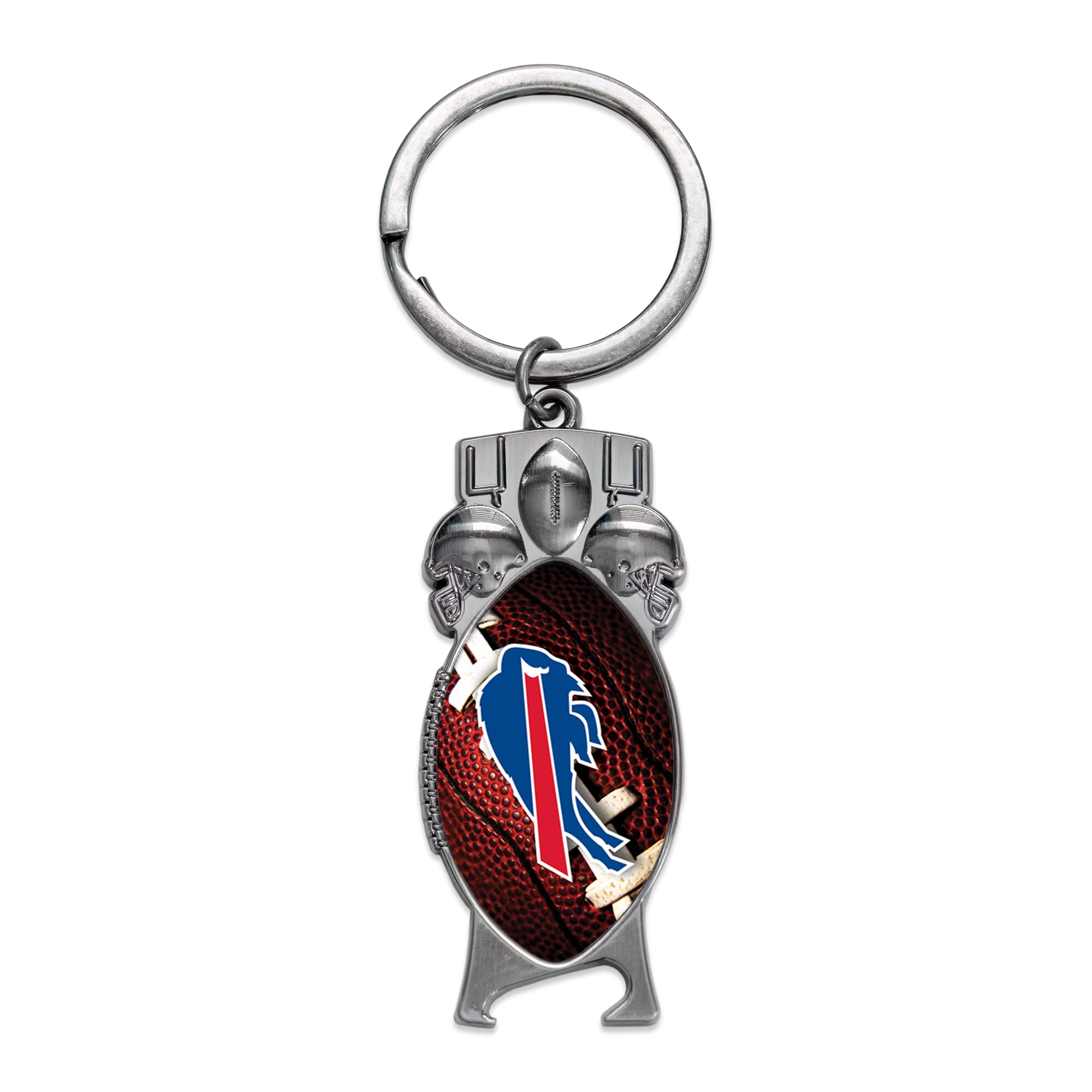 Rico Industries NFL Football Buffalo Bills Sculpted Bottle Opener Keychain - Car Accessory — image 1