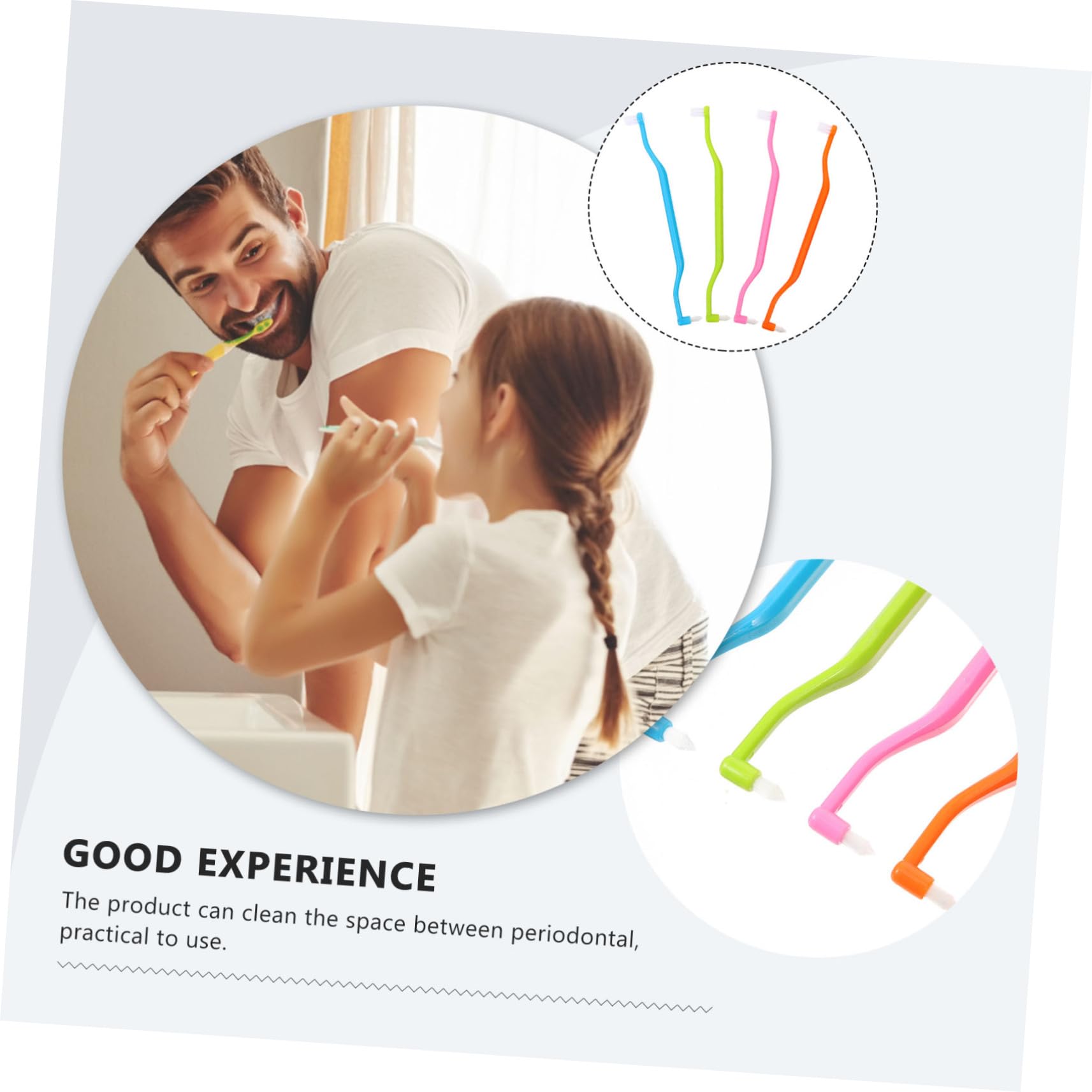 Healeved 5 Set Di Spazzolini Manuali Interspaziali Spazzolini Per Gengive A Doppia Estremità Spazzolini Conici Per Uso Quotidiano Resistenti Allusura Per Apparecchi Ortodontici 4 Pezzi * 5