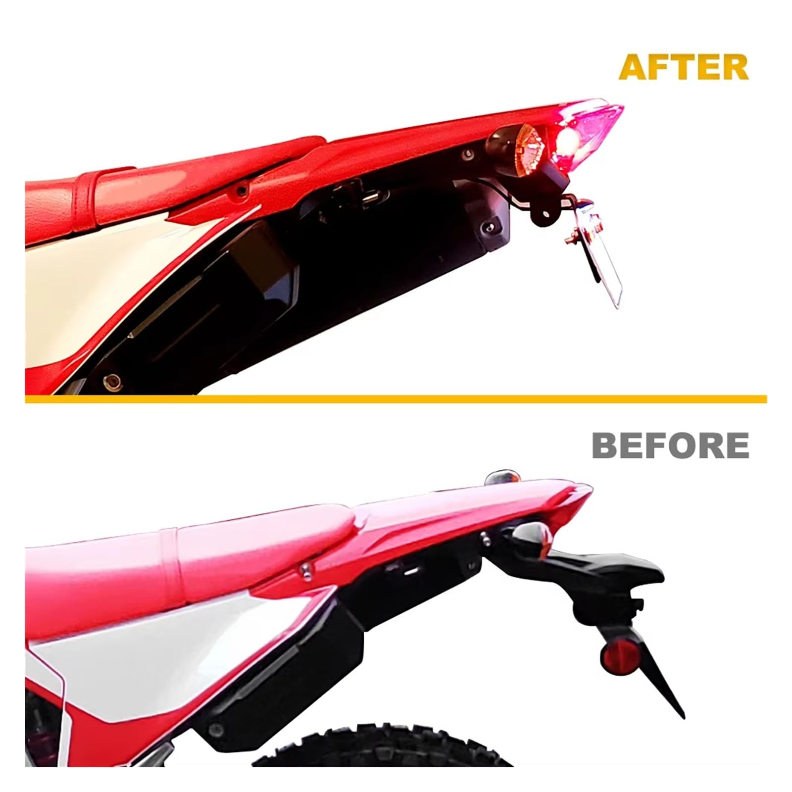 Moto Supporto Targa Portatarga Moto Posteriore Coda Ordinata Registrazione Per CRF300L Per CRF300Rally Per CRF300RX Per CRF300RL