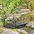 Outsunny 6' Metal Arch Backyard Garden Bridge, Safety Siderails, Arc Footbridge for Backyard Creek, Stream, Pond, Black