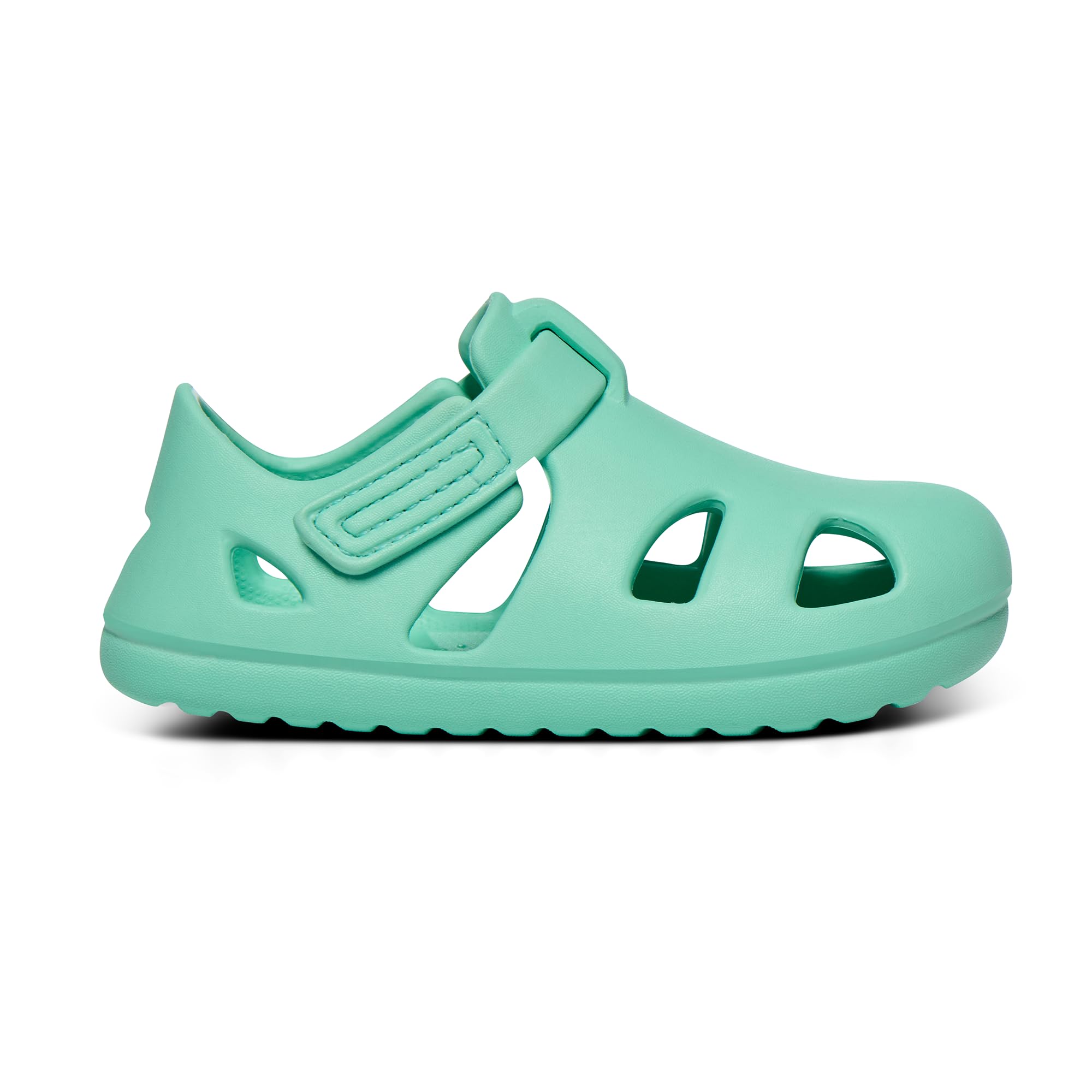 Ten Little Splash Sandals for Baby, Toddler & Kids, Adjustable, Closed Toe Water Sandals for Boys and Girls - Lightweight, Quick Drying Kids Water Shoes, and Flexible EVA with Traction - Aqua Mint, 3