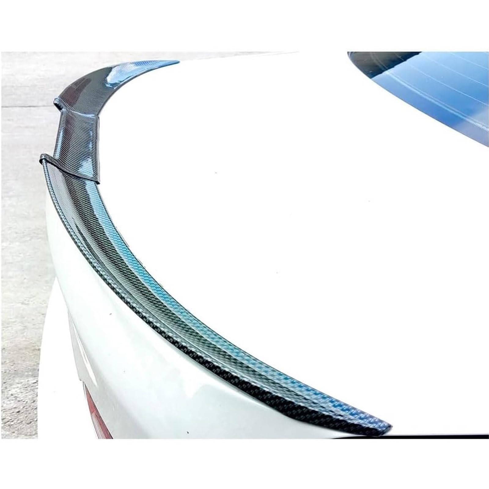 Tylny Spoiler samochodowy dla Renault Laguna (2002-2026), PVC Spoiler Spoiler Skrzydło Akcesoria samochodowe, B/Carbon Fiber Look