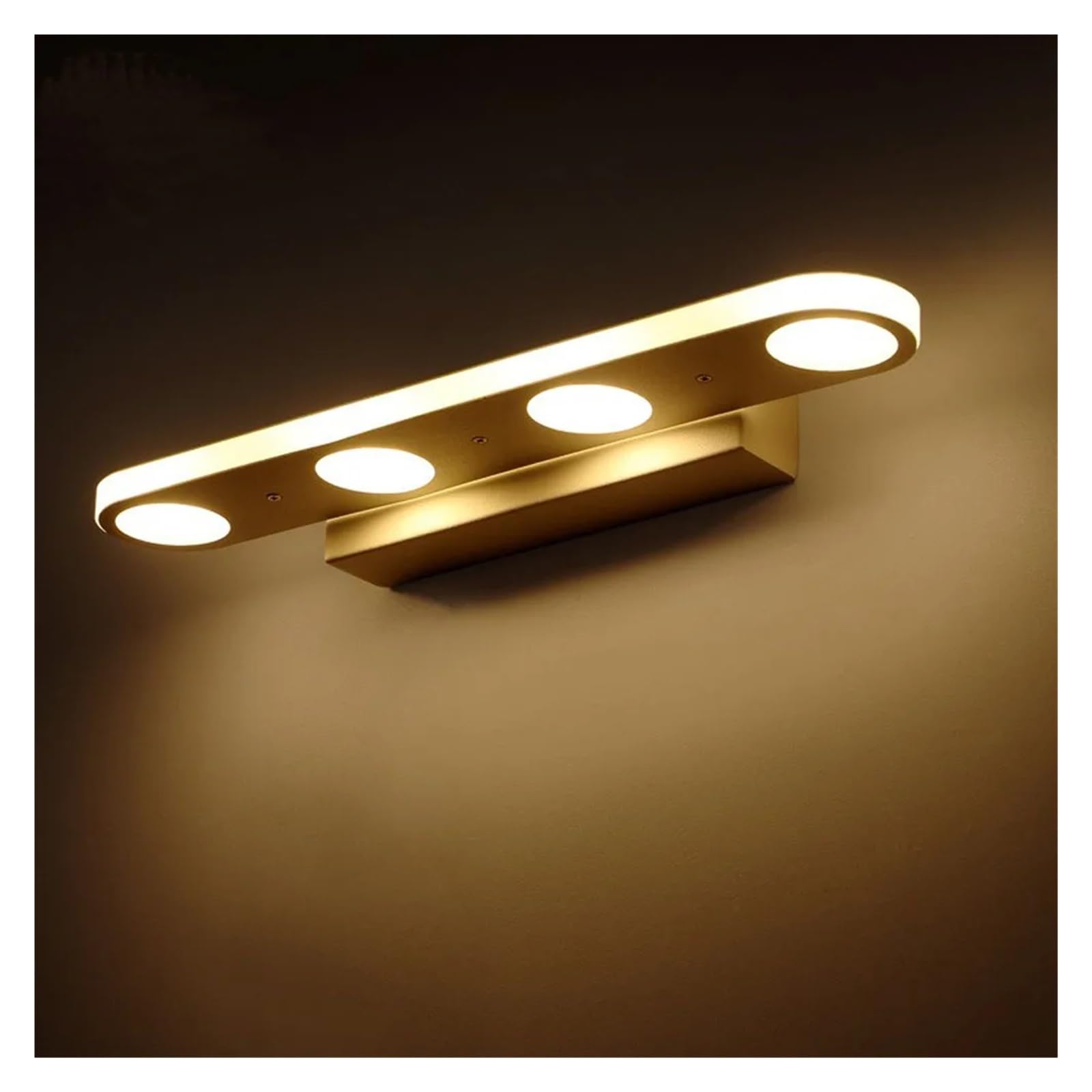 Luz LED para cuadros Lámpara de pared LED, luz frontal de espejo, 10W, 15W, baño moderno y sencillo, maquillaje, inodoro, dormitorio, luz blanca cálida Luz de pintura para exhibir obras de arte(Warm w