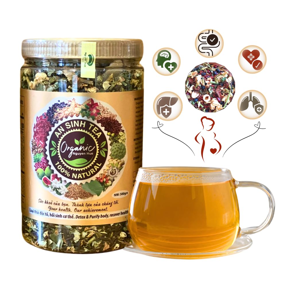 An Sinh Tea Herbal Tea Variety Pack – Liver Detox Tea – Sleep Tea For Bedtime – 60 cups – Non Caffeinated, Relax, Reduce Cholesterol, Migraine, Fatigue, Stress, Promoting Sleep