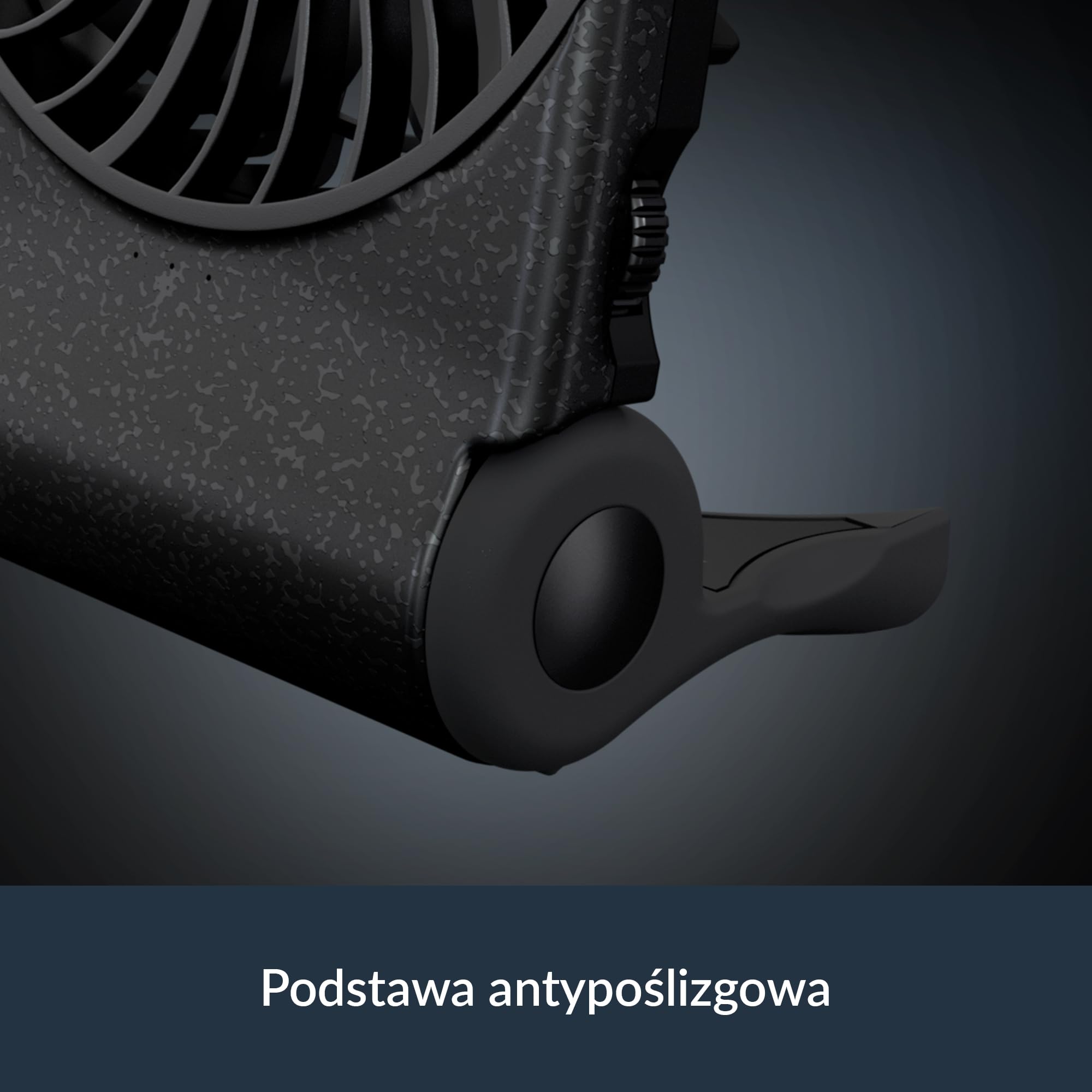 ARCTIC Summair 2Go (Black) - Wentylator Kieszonkowy z Akumulatorem i Stojakiem, Bezstopniowa Regulacja Prędkości, Czas Pracy 4-70 h, Połączenie USB-C (w tym Kabel USB-A) - Czarny