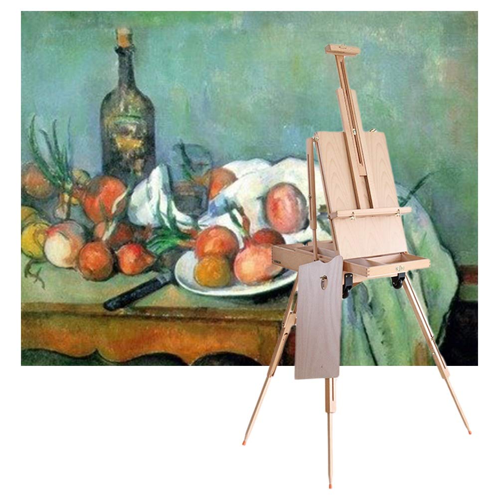 WDSOPK Easel Stand for Display Easel Stand for Wedding Sign Easel Tripod Easel On Wheels(Beige)