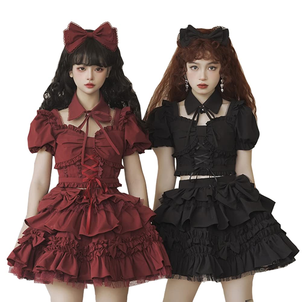 Amazon.co.jp: コスプレ衣装 アイドル服 ロリータ 3点セットステージ