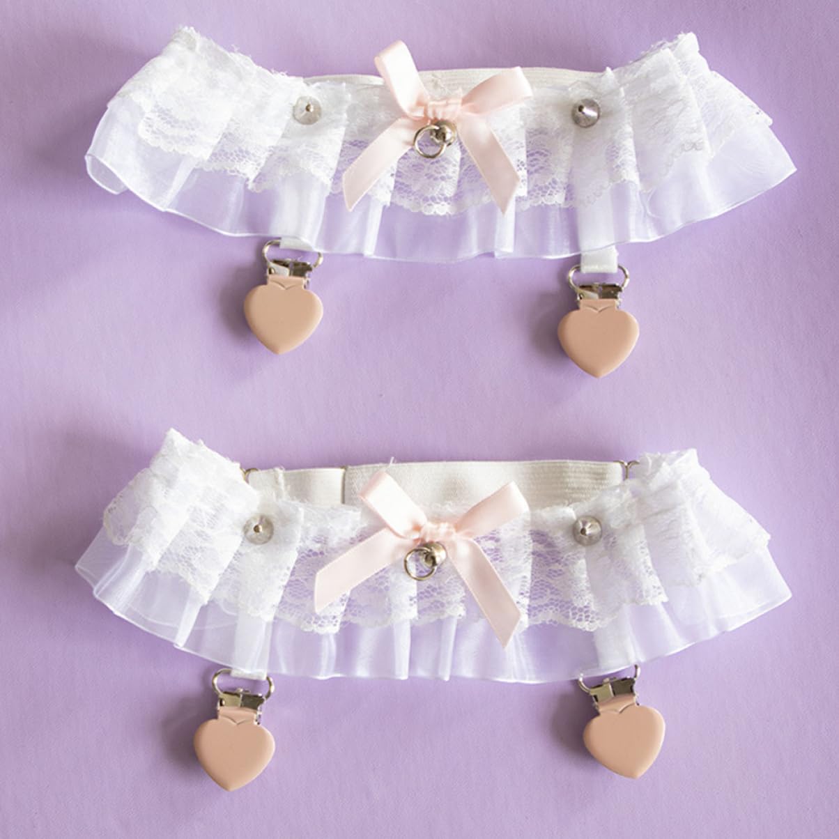 CALLARON Körper Knöchel Hüftkette Fußkettchen Brautstrumpfbänder Für Die Braut Hochzeitshufeisen Brautaccessoires Für Die Braut Gürtel Bein Für Frauen Rave Gothic Heben Metall Weiß