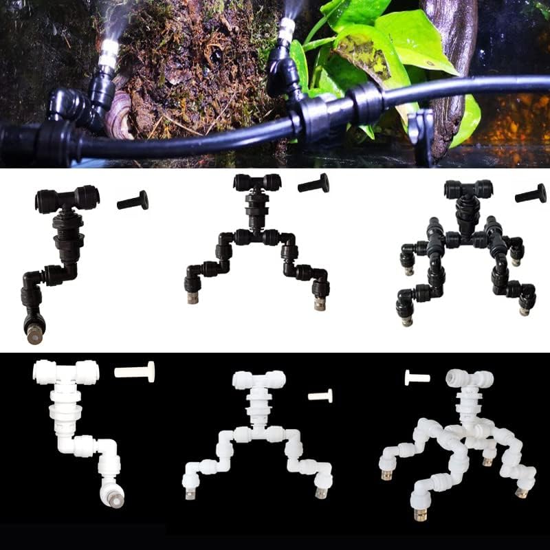 Adjustable Reptiles Fogger Mist Sprinkler For Rainforest Tank Aquarium Aquatic Pet With Slip Lock Nozzles(Type-A)