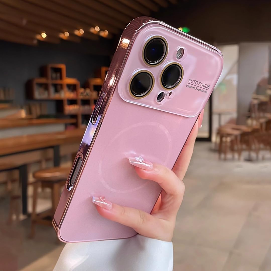 Coque titane iPhone 17 Pro rose rigide haut de gamme mate - 5