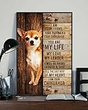Cartel De Chapa Soy Tu Amigo, Tu Compañero, Tu Chihuahua, Eres Mi Perro De Vida, Vintage. Letrero De Estaño Retro Pared Muestra Vintage Tin Sign Para Baño Garaje Restaurante S