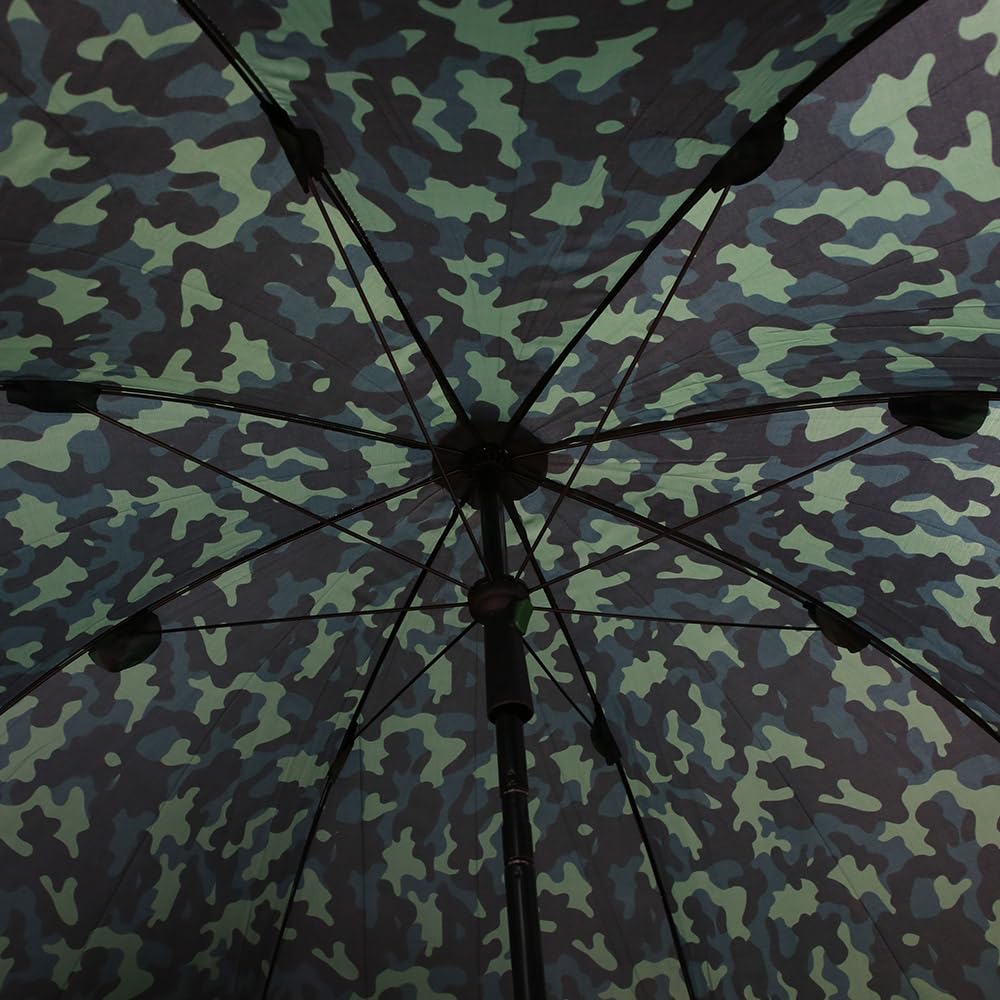 G8DS Angelschirm mit Seitenwand 200-220 cm Schirmzelt Angeln Schirmsystem mit Seitenplane Camouflage Karpfenzelt Windschutz Regenschirm