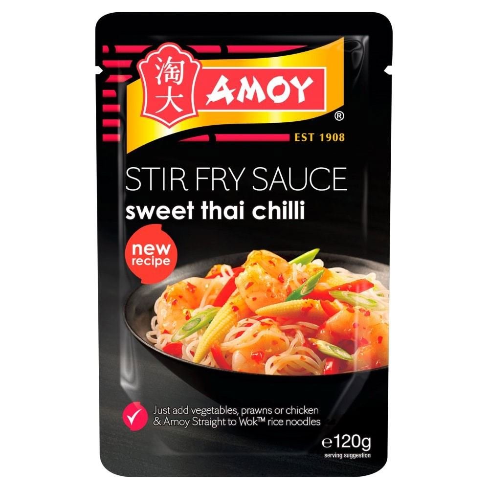 AmoyStraight to Wok Sweet Thai Chilli Stir Fry Sauce (120g) - Pack of 6